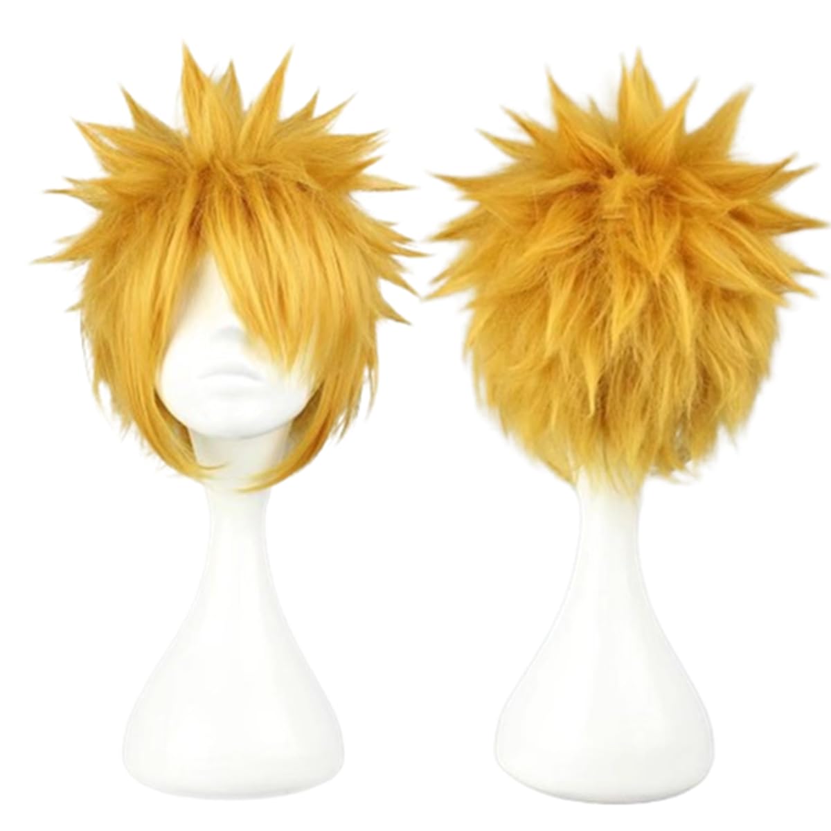 COSPLAZA Short Spiky Blonde Gold Cosplay Wig | Unleash Your Inner Anime Hero