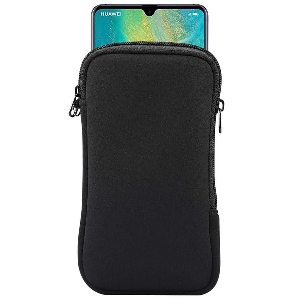 Custodia in neoprene antiurto per Samsung Galaxy Note 20 Ultra 5G, Note 10+, S20 Plus, A20s / Moto G Power/LG Stylo 5/Pixel 4 XL (nero) - Image 1