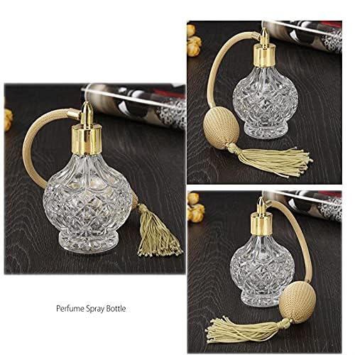 BOGZON Vintage Crystal Perfume Atomizer 80ml | Elegant Refillable Glass Bottle with Gold Tassels - Image 5
