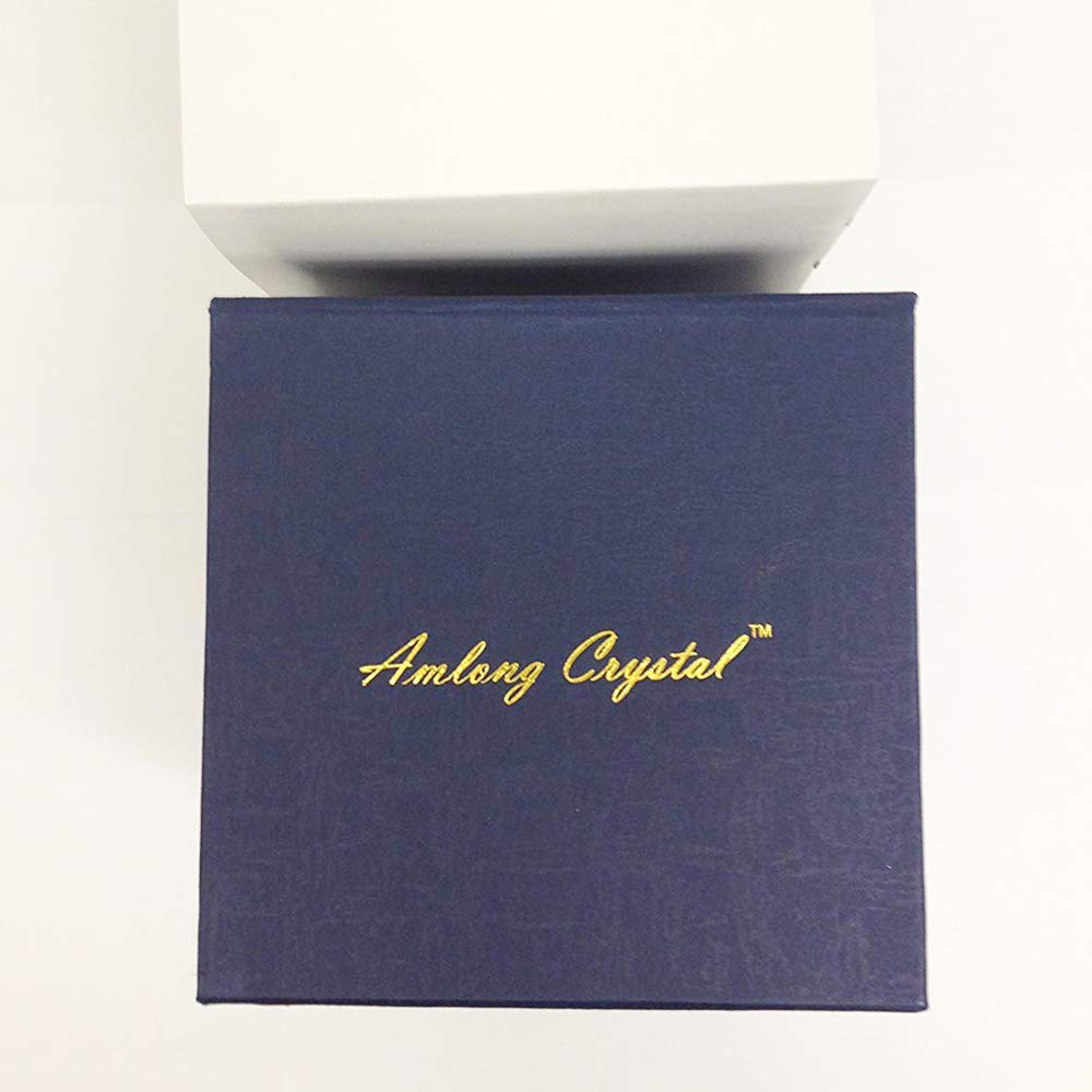 Amlong Crystal 3 Inch Sapphire Blue Crystal Lotus Flower | Enhance Your Home with Feng Shui Elegance - Image 5