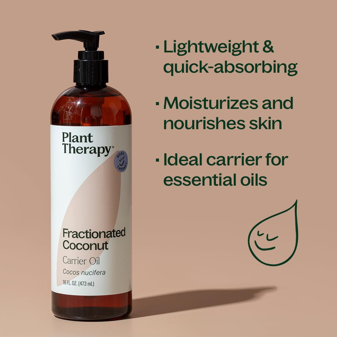 Plant Therapy Fractionated Coconut Oil 473ml (16oz) | Pure Natural Moisturizer & Carrier Oil - Image 5