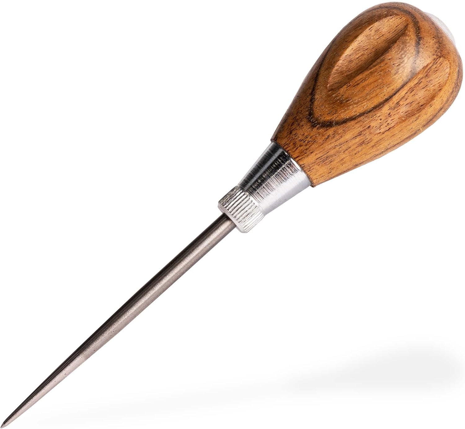 General Tools Scratch Awl Tool with Hardwood Handle - Scribe, Layout Work, & Piercing Wood - Alloy Steel Blade - Image 1