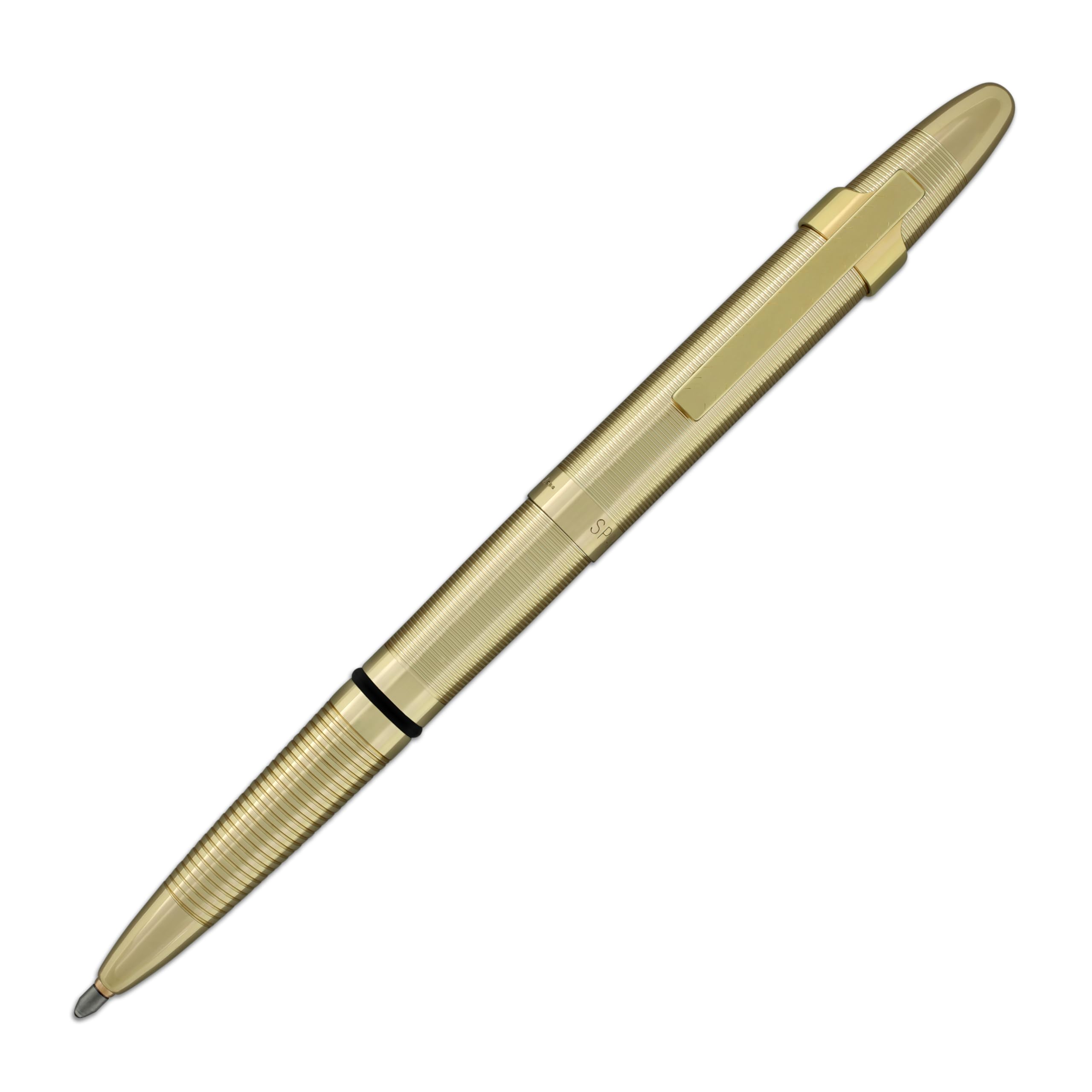 Fisher Space Pen Bullet Pen (Lacquered Brass) | Writes Anywhere, Anytime