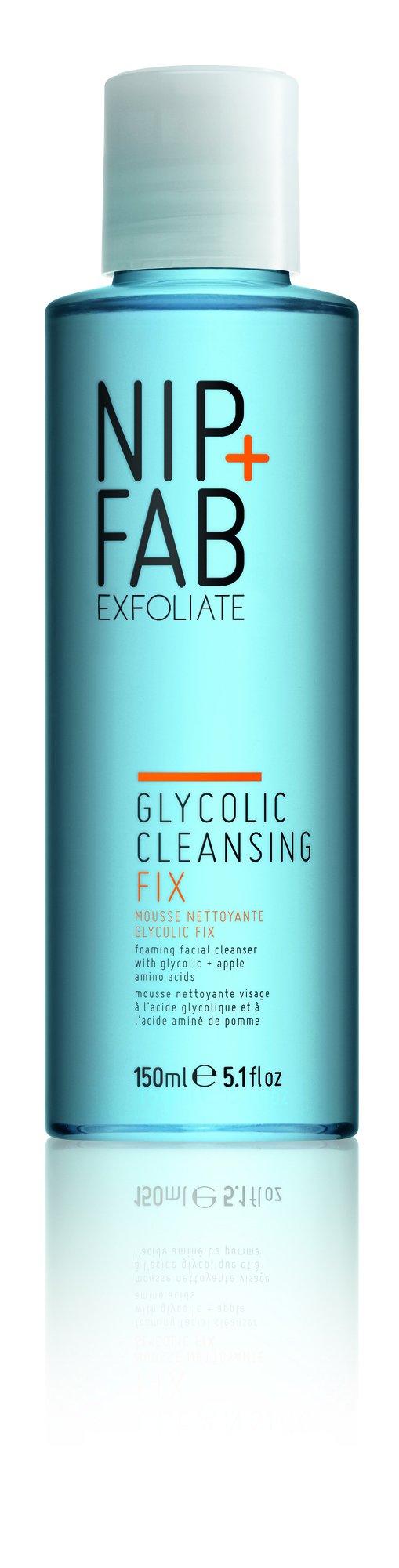 Nip + Fab Glycolic Cleansing Fix 150ml (5.1 fl oz) | Resurfacing AHA Face Wash for Radiant Skin