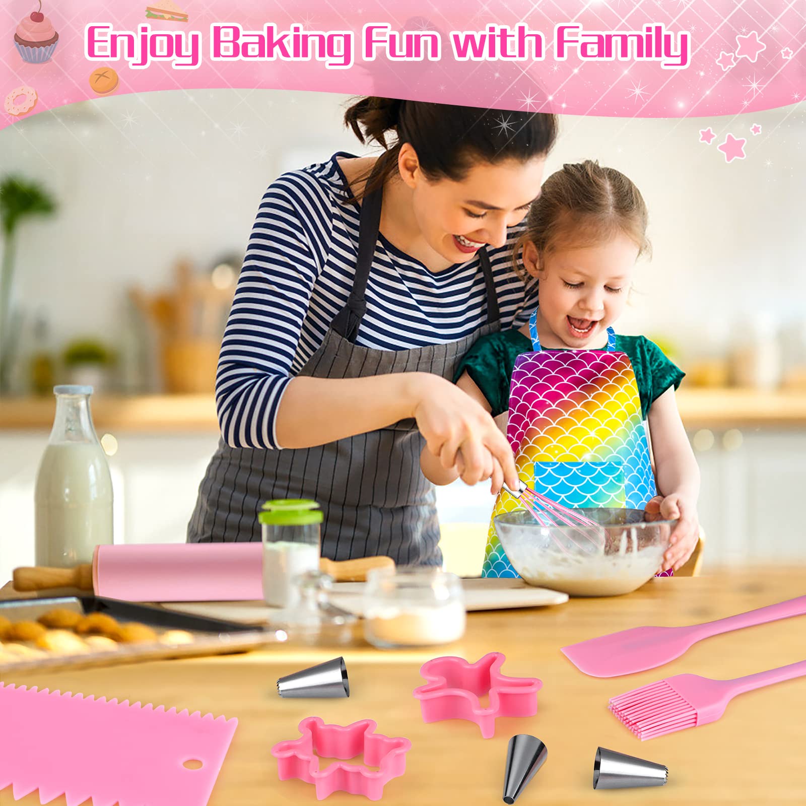 GIFTINBOX Kids 54-PC Cooking & Baking Set | Real Utensils for Junior Chefs - Image 6