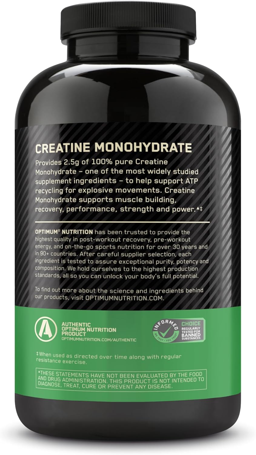 Optimum Nutrition Micronized Creatine Monohydrate Capsules, 2500 mg, 300 Capsules | 100% Pure, Keto-Friendly optimum nutrition + 2 thumbnail 10
