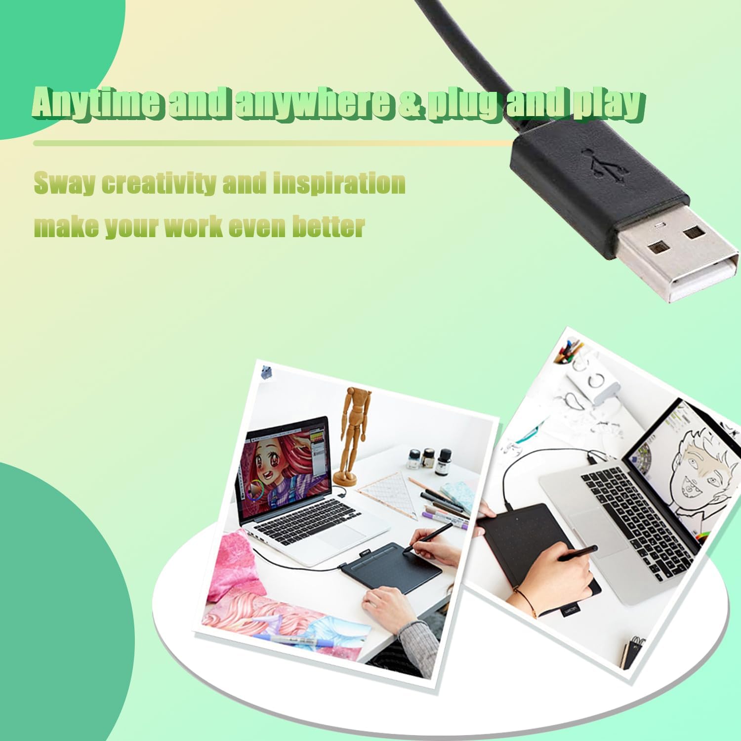 Adhiper Micro USB Cable for Wacom Tablets | Reliable Data Sync & Charging (2m) - Image 5