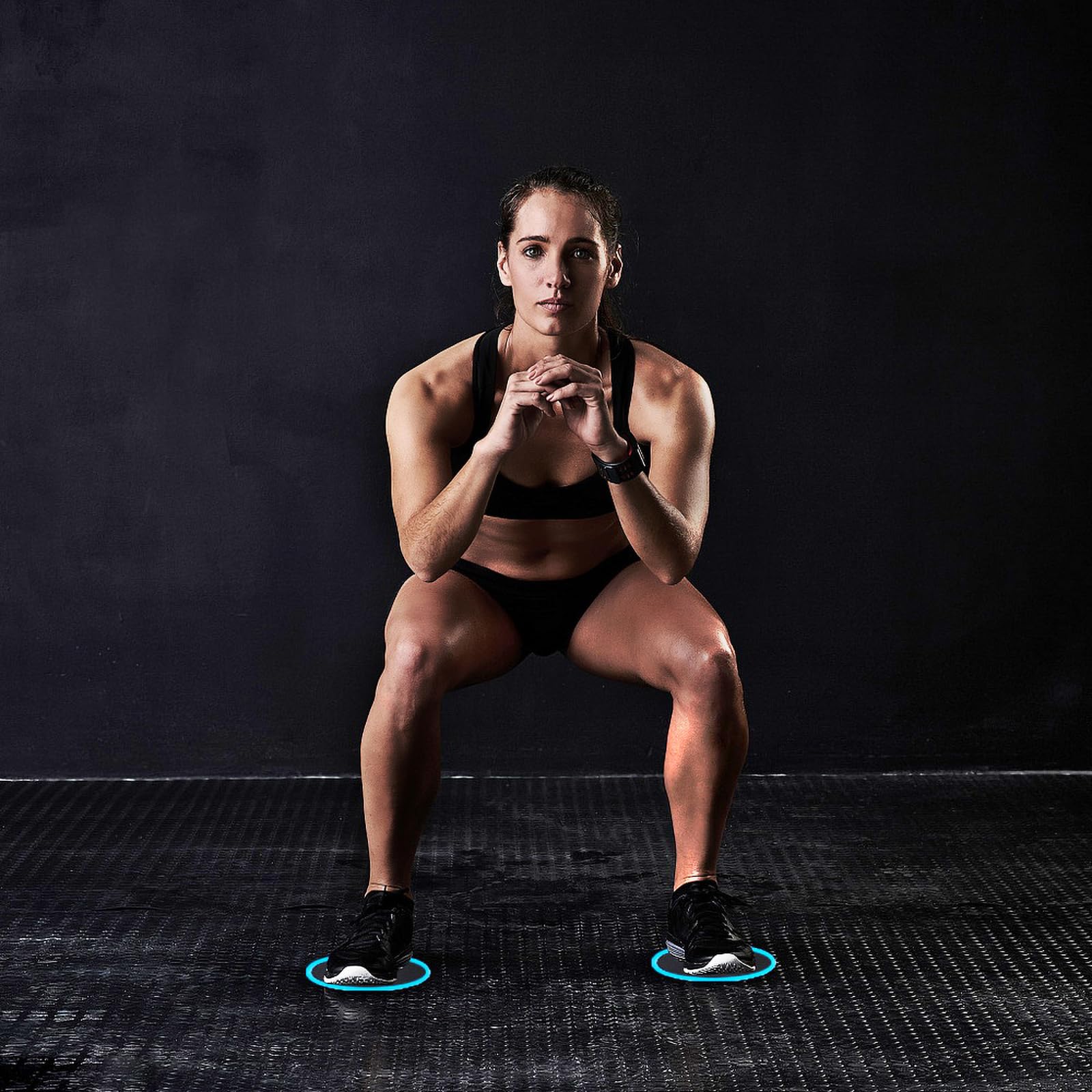 AZURE LIFE - Set di 2 dischi scorrevoli per esercizi su tutte le superfici, leggeri e portatili, perfetti per esercizi addominali e addominali thumbnail 4