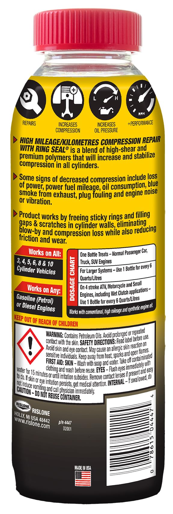 Rislone 4447 Compression Repair with Ring Seal - 16.5 oz. by Rislone thumbnail 2