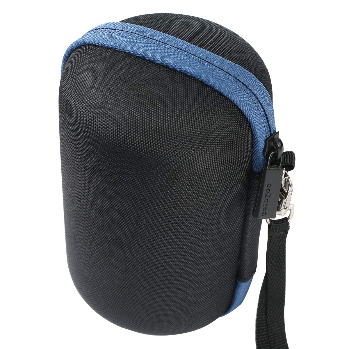 co2crea - Custodia rigida da viaggio per Sony SRS-XB12 altoparlante portatile wireless Bluetooth, custodia nera + interno azzurro thumbnail 5