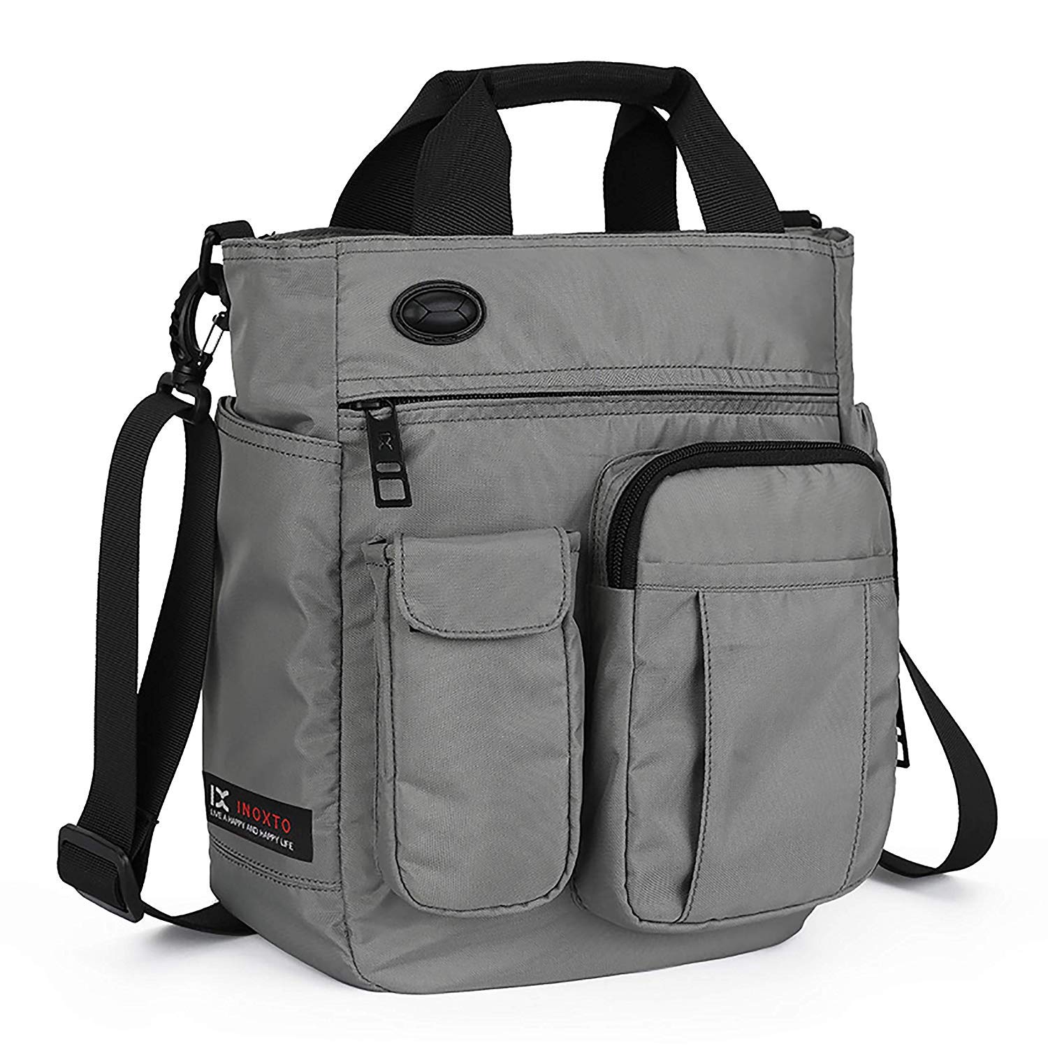 AlwaySky, Borsa da uomo da portare a spalla grigia 30 x 25 x 11 cm, grigio, 30 * 25 * 11 cm/11.8"*9.8"*4.3", Utility - Image 1