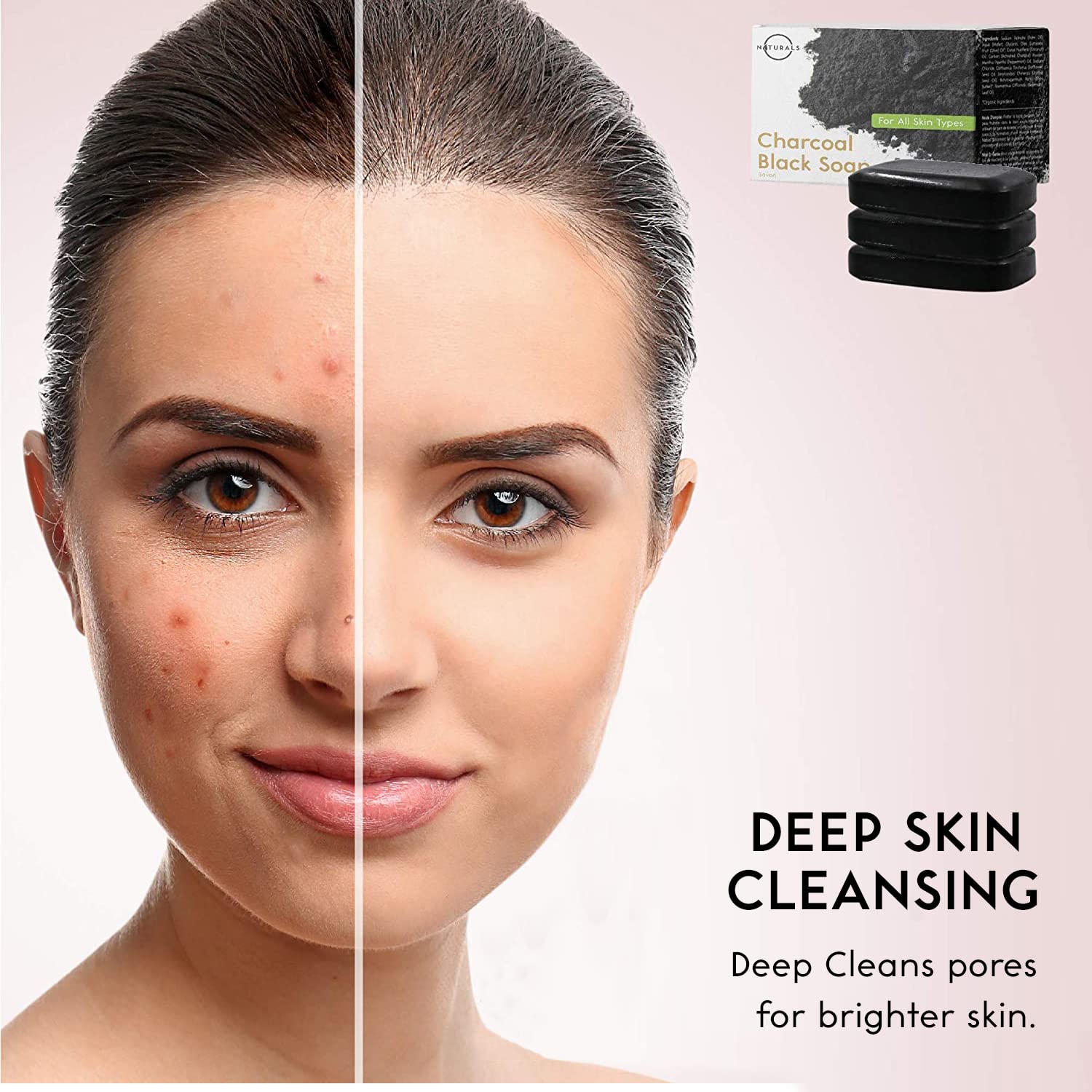 O NATURALS Charcoal Soap 3PC Gift Set | Natural Spa Gifts for India - Image 6