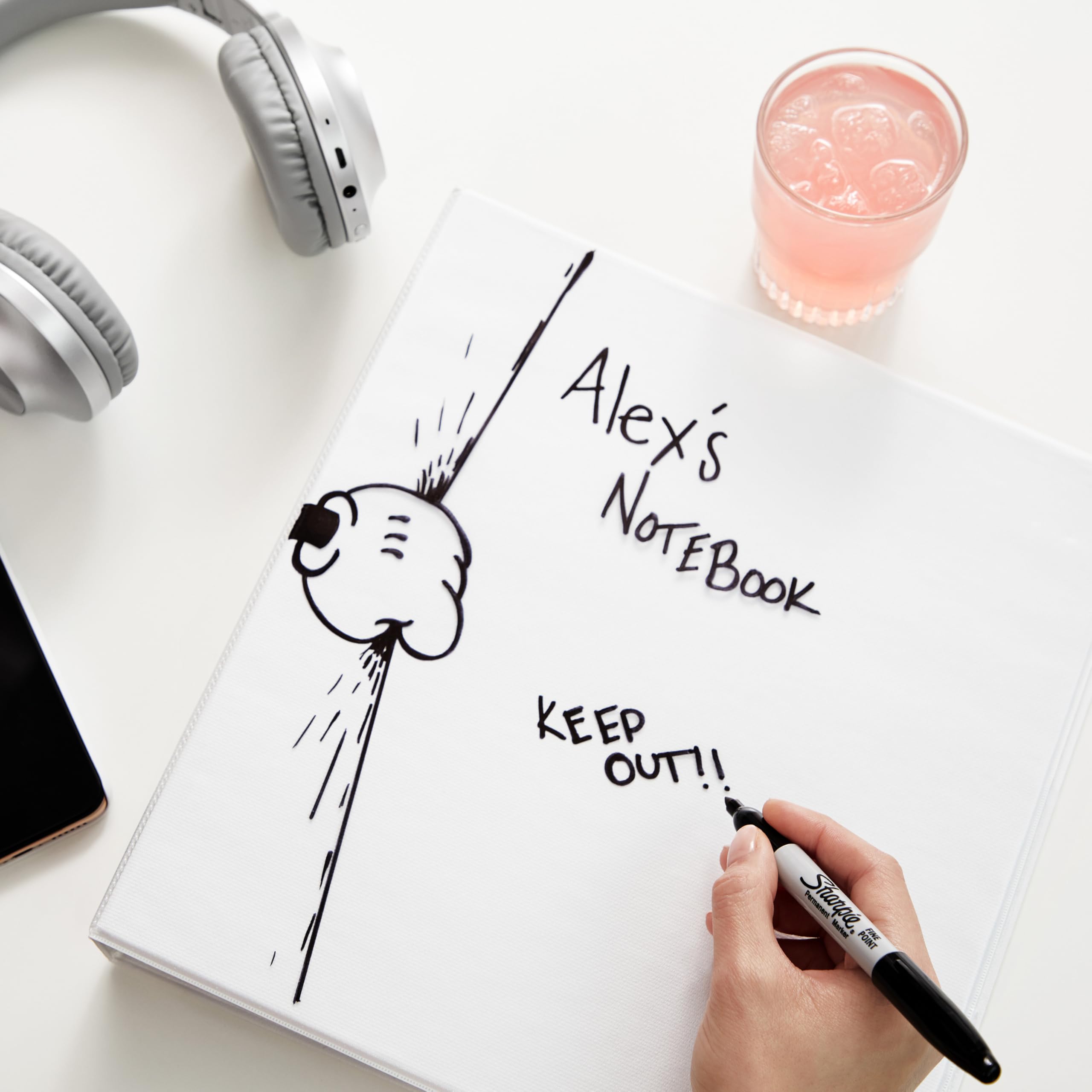 Sharpie Pennarello indelebile | punta fine | nero | 1 pezzo thumbnail 6