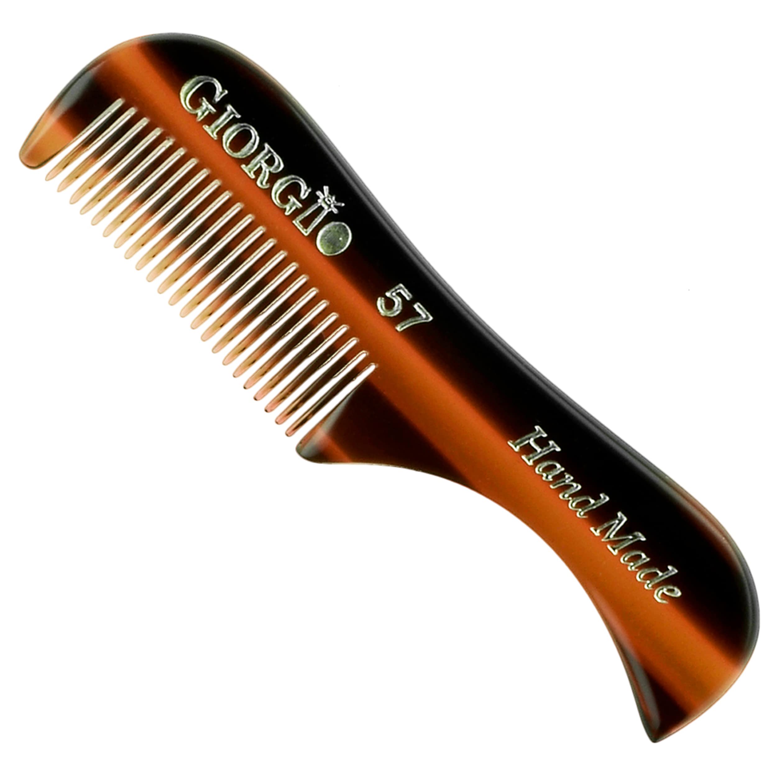 GIORGIO G57 Extra Small Beard Comb | Perfect Grooming for Your Mustache & Beard