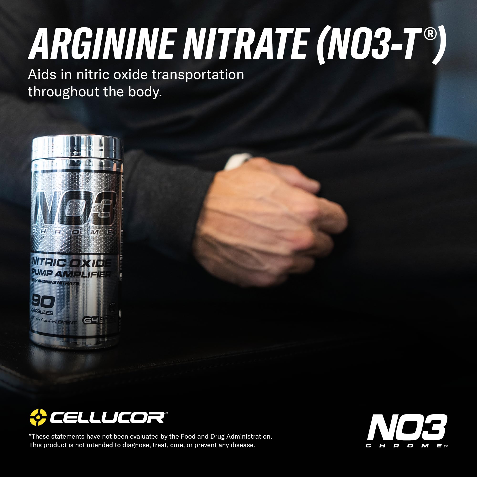 Cellucor NO3 Chrome Nitric Oxide Supplement 90 Capsules | Boost Muscle Pump & Blood Flow - Image 4