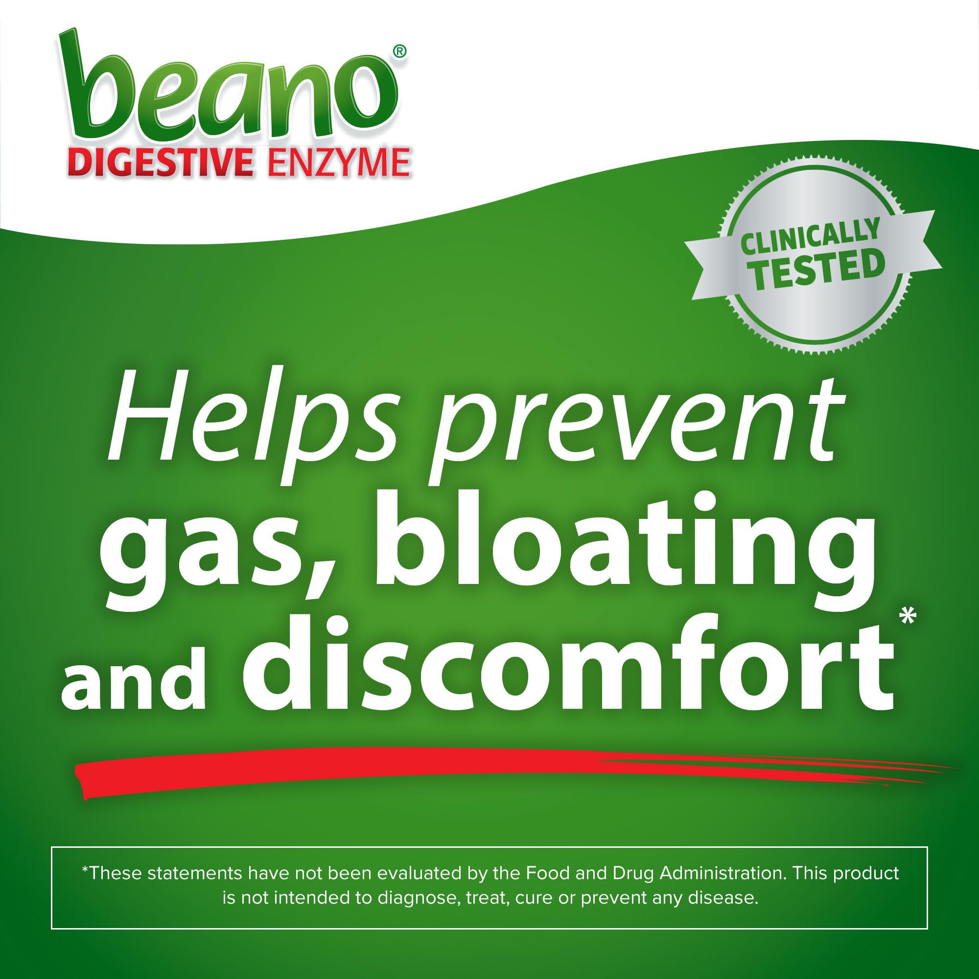 Beano Food Enzyme Dietary Supplement 30 Tablets | Stop Gas & Bloating Before It Starts - Image 4