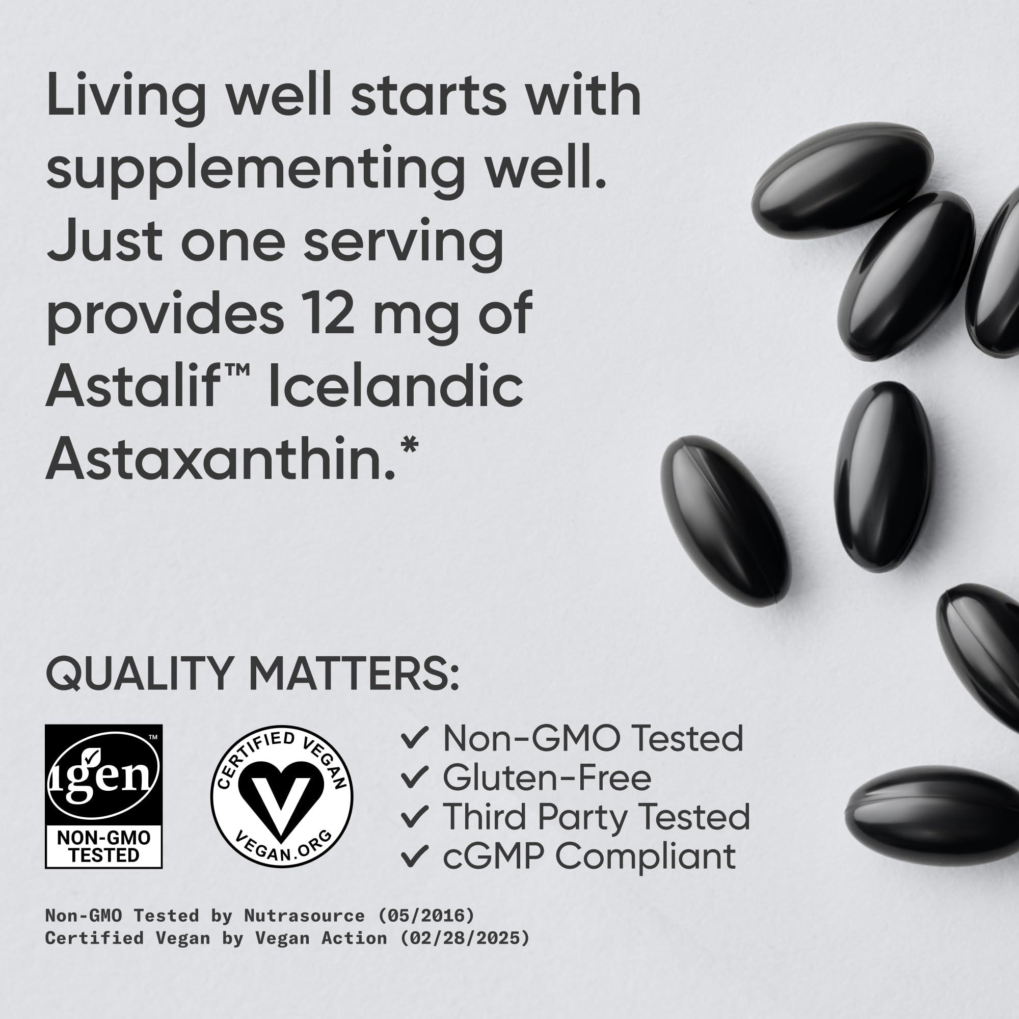 Sports Research Triple Strength Vegan Astaxanthin 12mg (60 Count) | Support Antioxidant Activity & Skin Health - Image 4