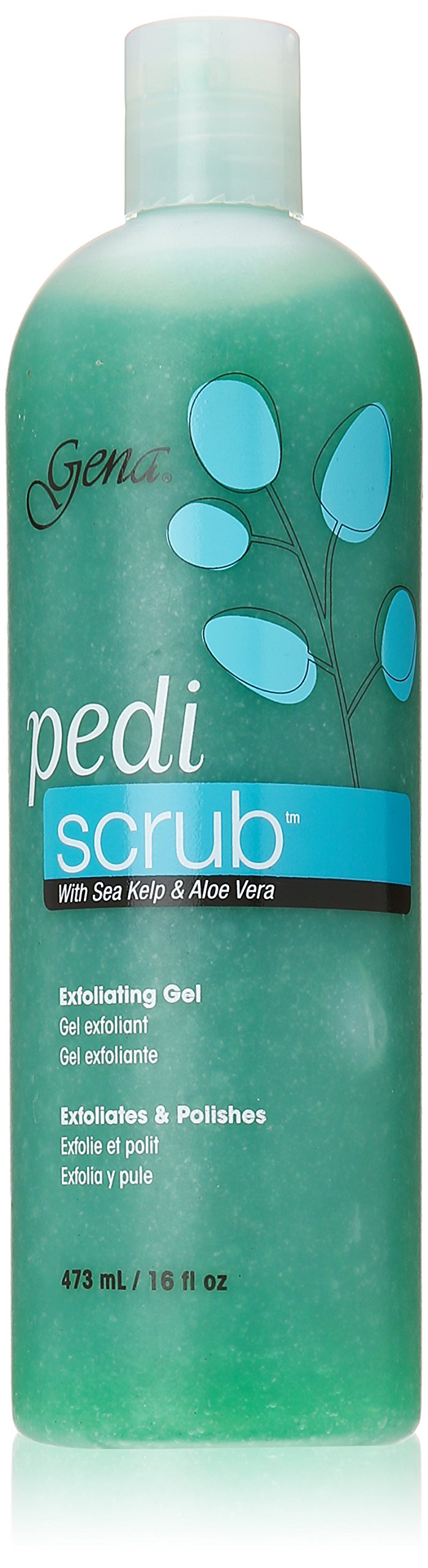 Gena Pedi Scrub Gel 946ml (32oz) | Professional Foot Exfoliation for Silky Smooth Skin