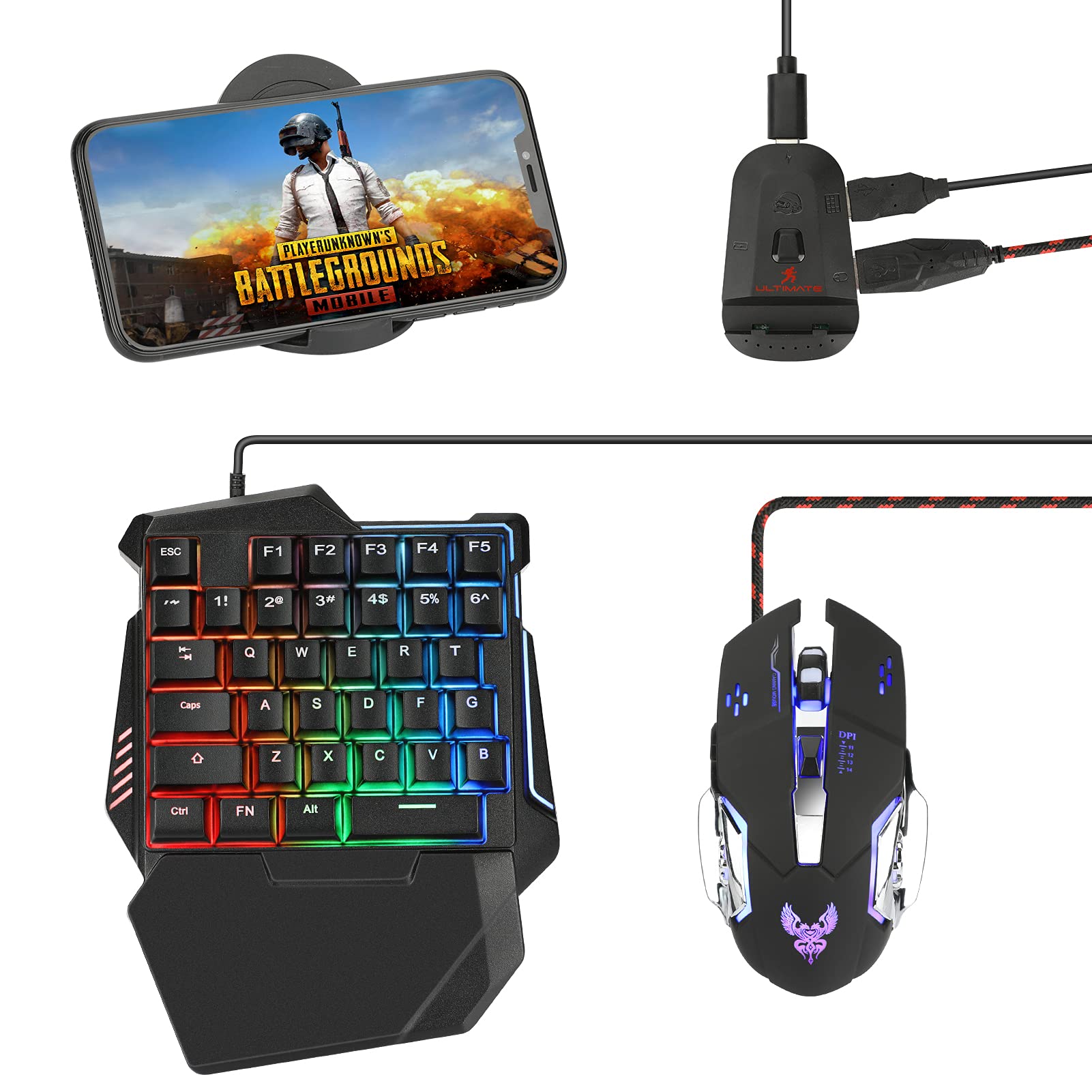 Laelr 35-Key Mechanical Gaming Keyboard & Mouse Combo | Unleash Mobile Gaming Domination