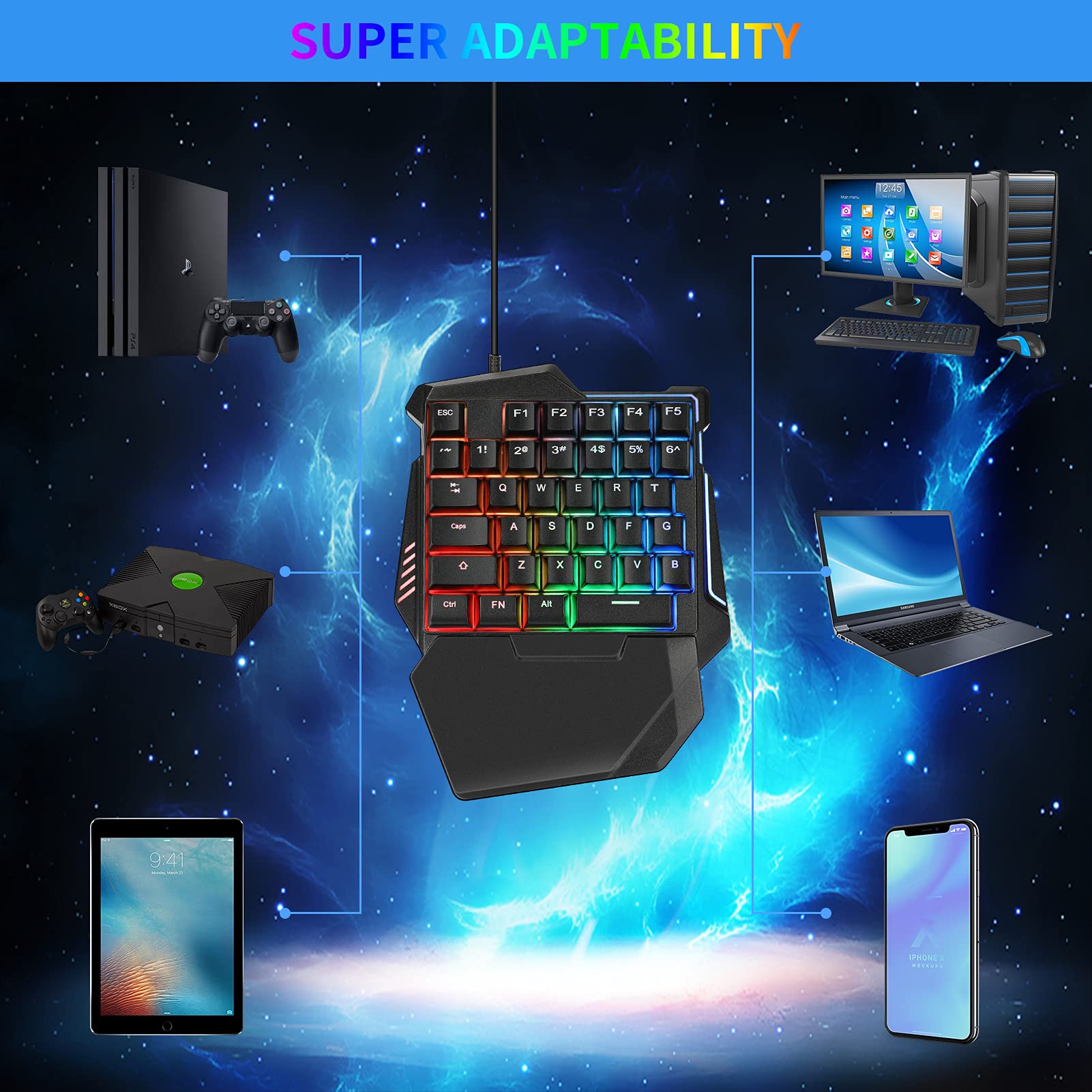 Laelr 35-Key Mechanical Gaming Keyboard & Mouse Combo | Unleash Mobile Gaming Domination - Image 5