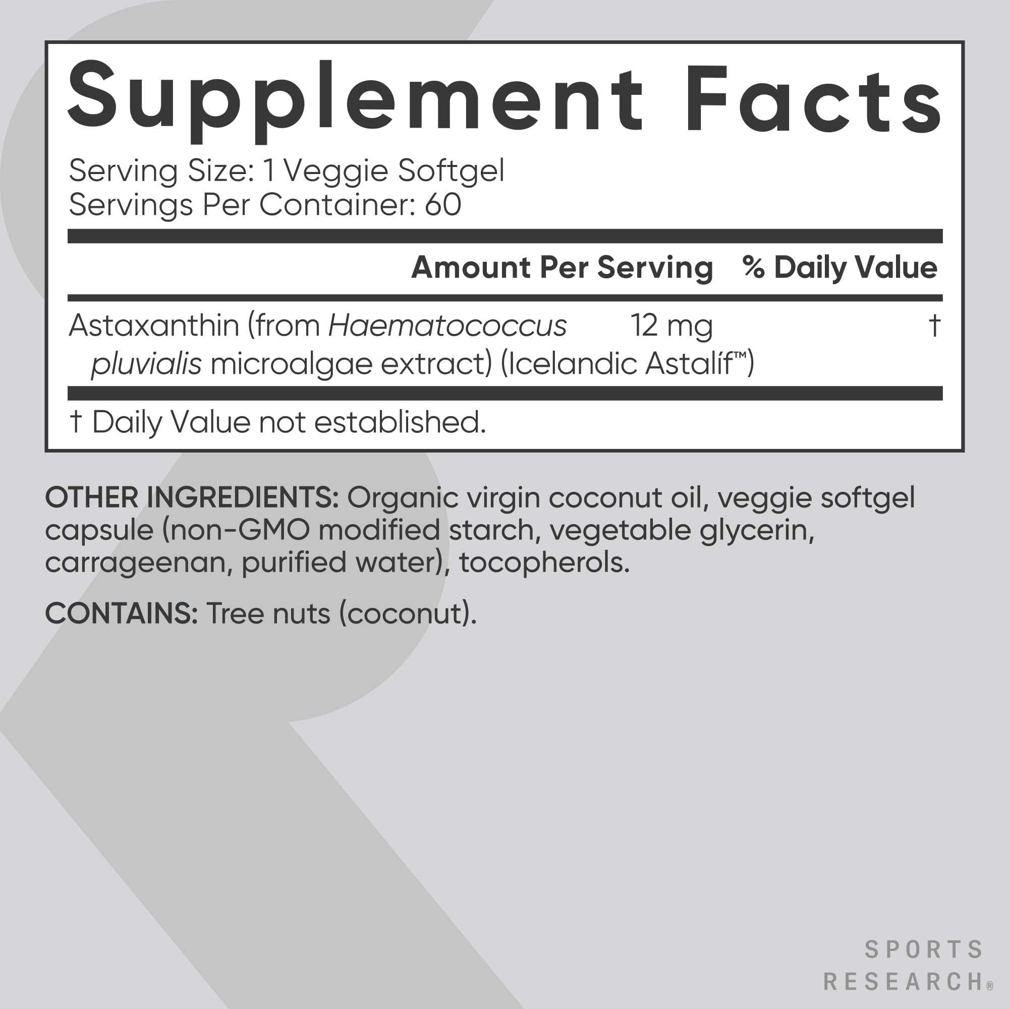 Sports Research Triple Strength Vegan Astaxanthin 12mg (60 Count) | Support Antioxidant Activity & Skin Health - Image 5