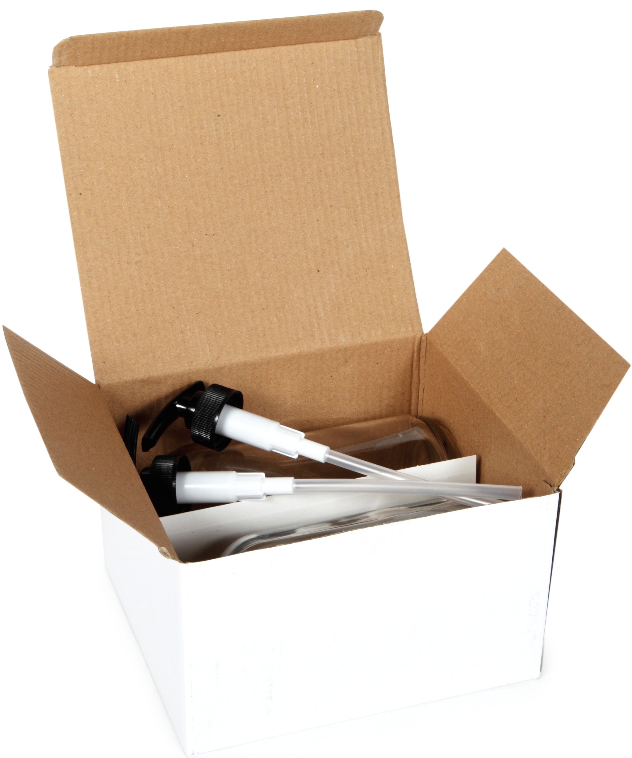 Vivaplex Empty Clear Glass Bottles with Black Lotion Pumps 473ml (16oz) | Elegant Dispensing for Your Home - Image 4