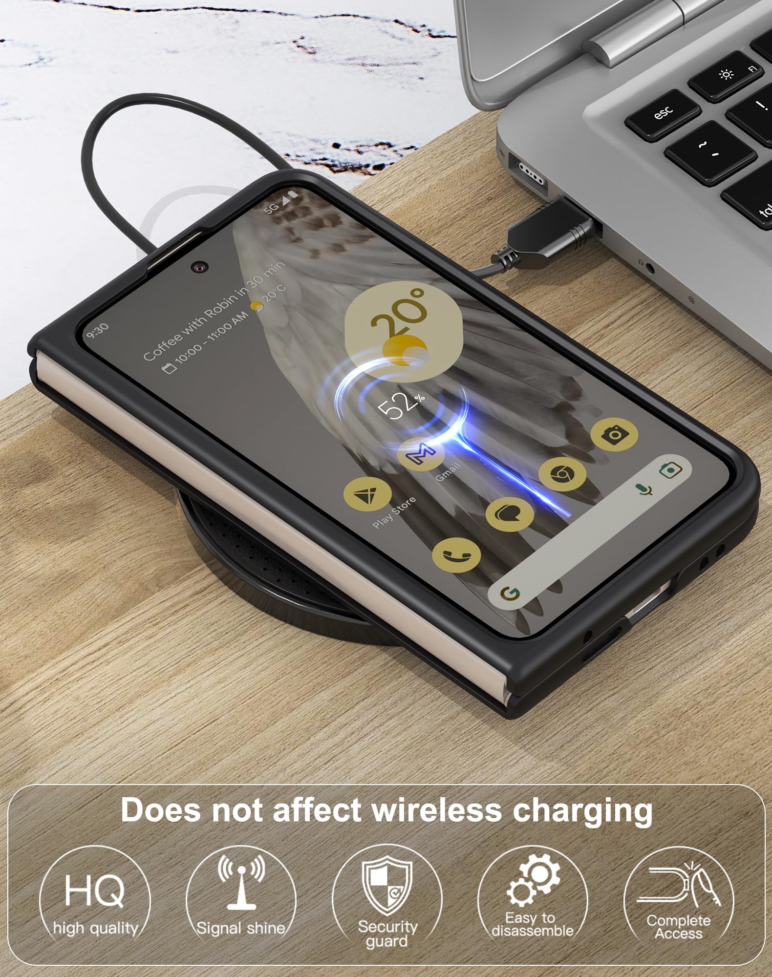 Foluu Leather Case for Google Pixel Fold (2023) | Ultra-Thin Slim Durable Protection - Image 6