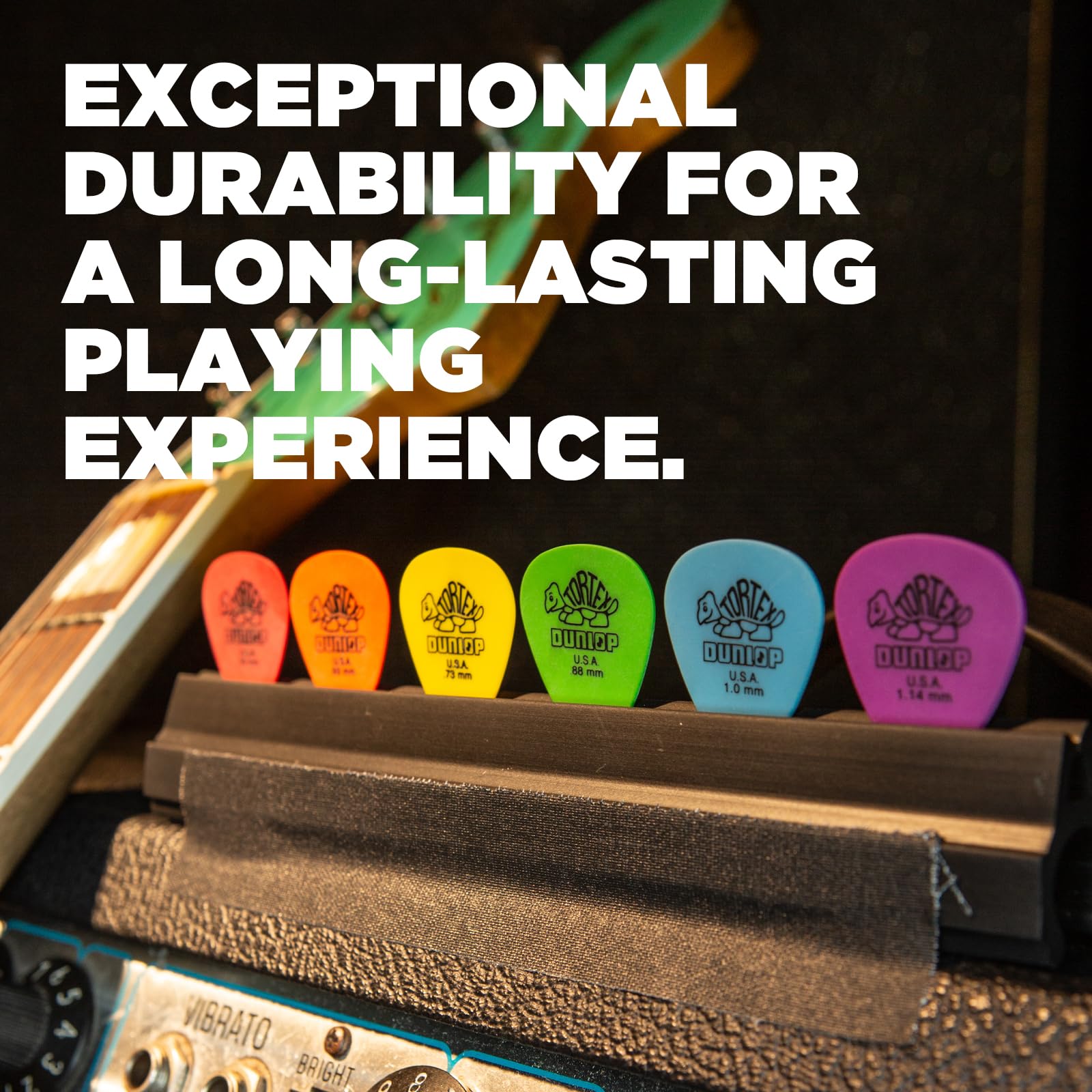 Jim Dunlop 418P.60 Plettri in Tortex, Spessore da 0.6 mm, 12 Pezzi, Arancione thumbnail 5