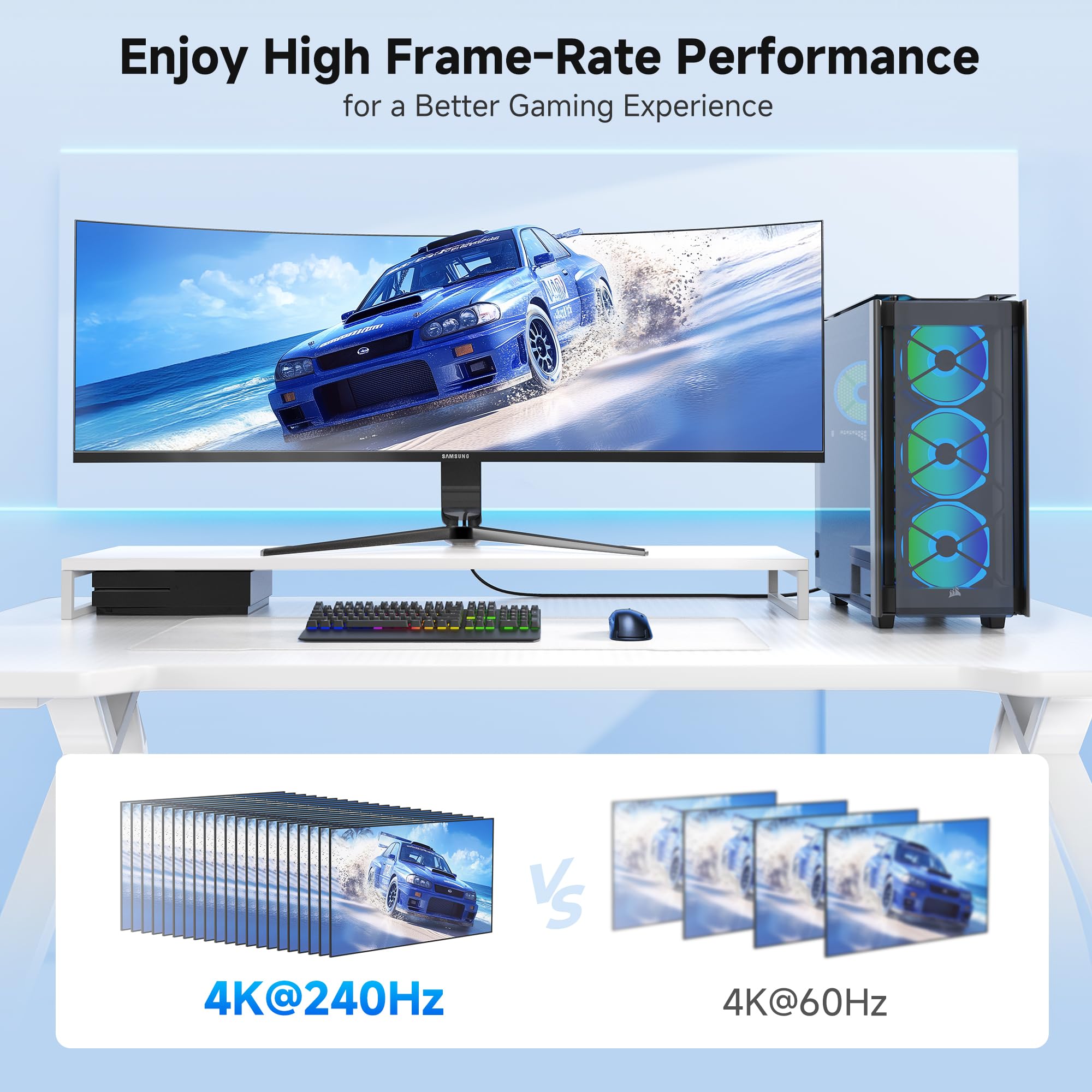 Cable Matters DisplayPort 1.4 Cable 1.8m (6ft) | Unleash 8K Gaming Power - Image 4