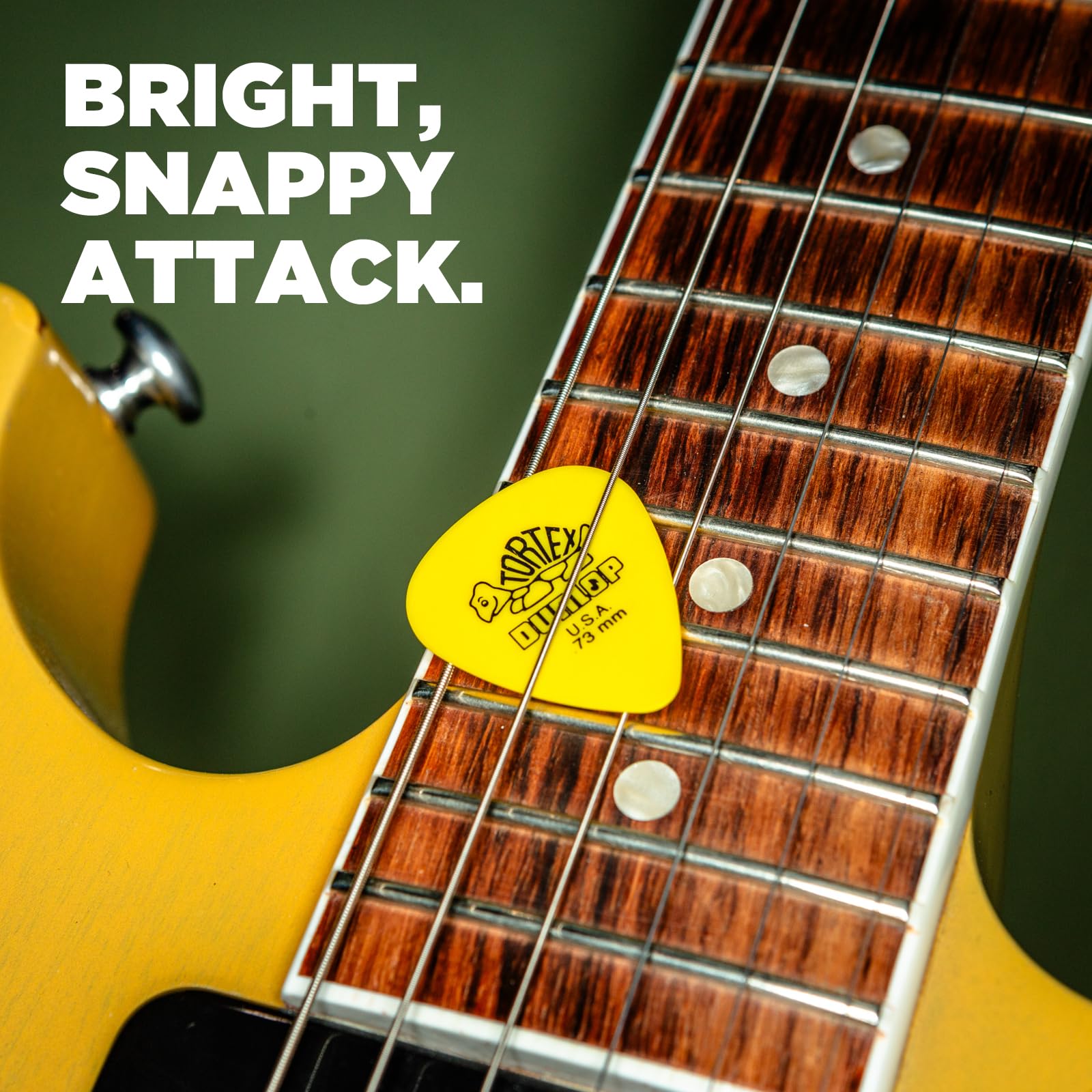 Jim Dunlop 418P.60 Plettri in Tortex, Spessore da 0.6 mm, 12 Pezzi, Arancione thumbnail 3