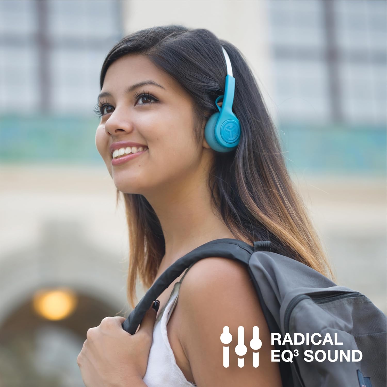 JLab Rewind Wireless Retro Headphones, Black, Bluetooth 4.2, 14 Hours Playtime, Custom EQ3 Sound, Music Controls, Noise Isolation, with Microphone, Throwback 80's/ 90's Design - Image 5