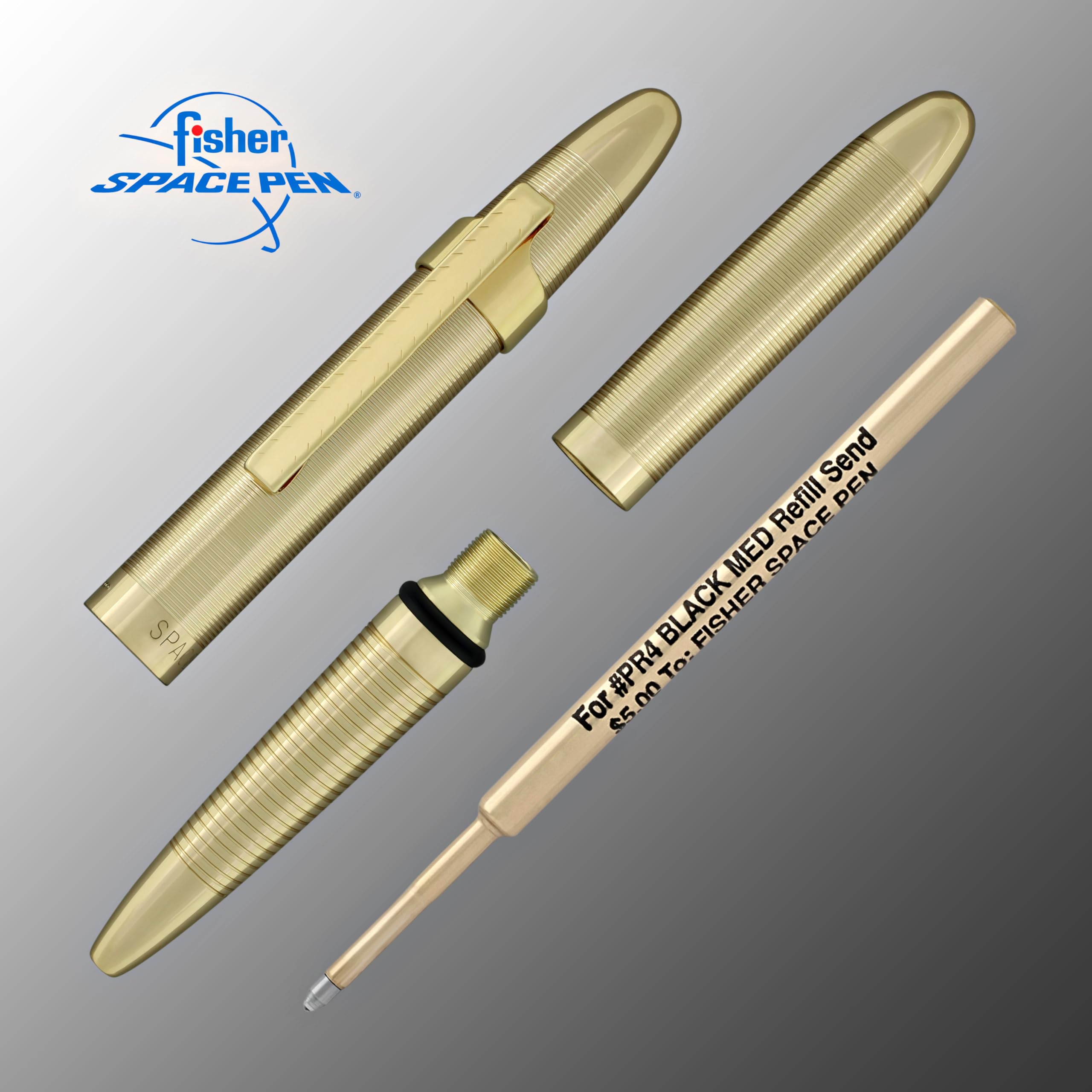 Fisher Space Pen Bullet Pen (Lacquered Brass) | Writes Anywhere, Anytime - Image 6