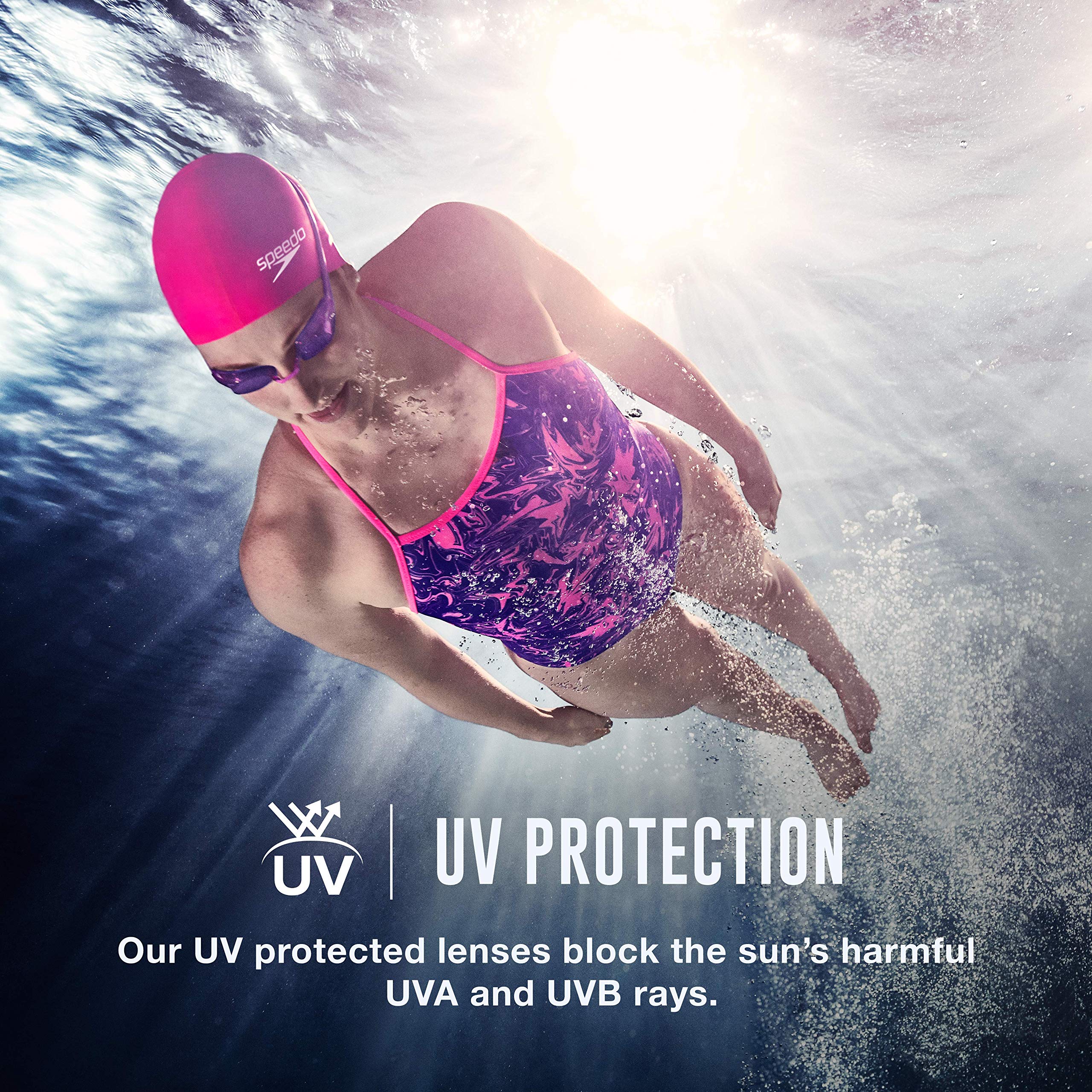 Speedo Vanquisher 2.0 Mirrored Goggles (Pink) 2.27kg (5lb) | Crystal Clear Vision, UV Protection - Image 5