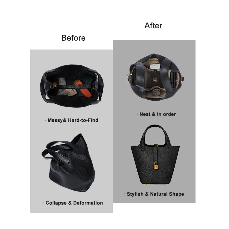 ZTUJO Picotin 18 Organizer Insert (Beige) | Luxury Purse Organizer that Fits Like a Glove - Image 6