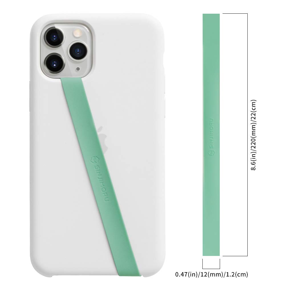 Sinjimoru Sinji Loop Silicone Phone Strap 1.9cm (Mint) | Secure Elastic Grip Holder for iPhone & Android - Image 5