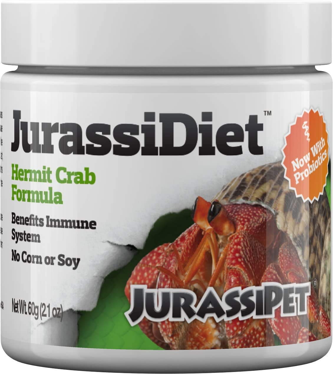 Jurassipet Hermit Crab Food 60g (2.1oz) | Calcium-Rich, Immune Support