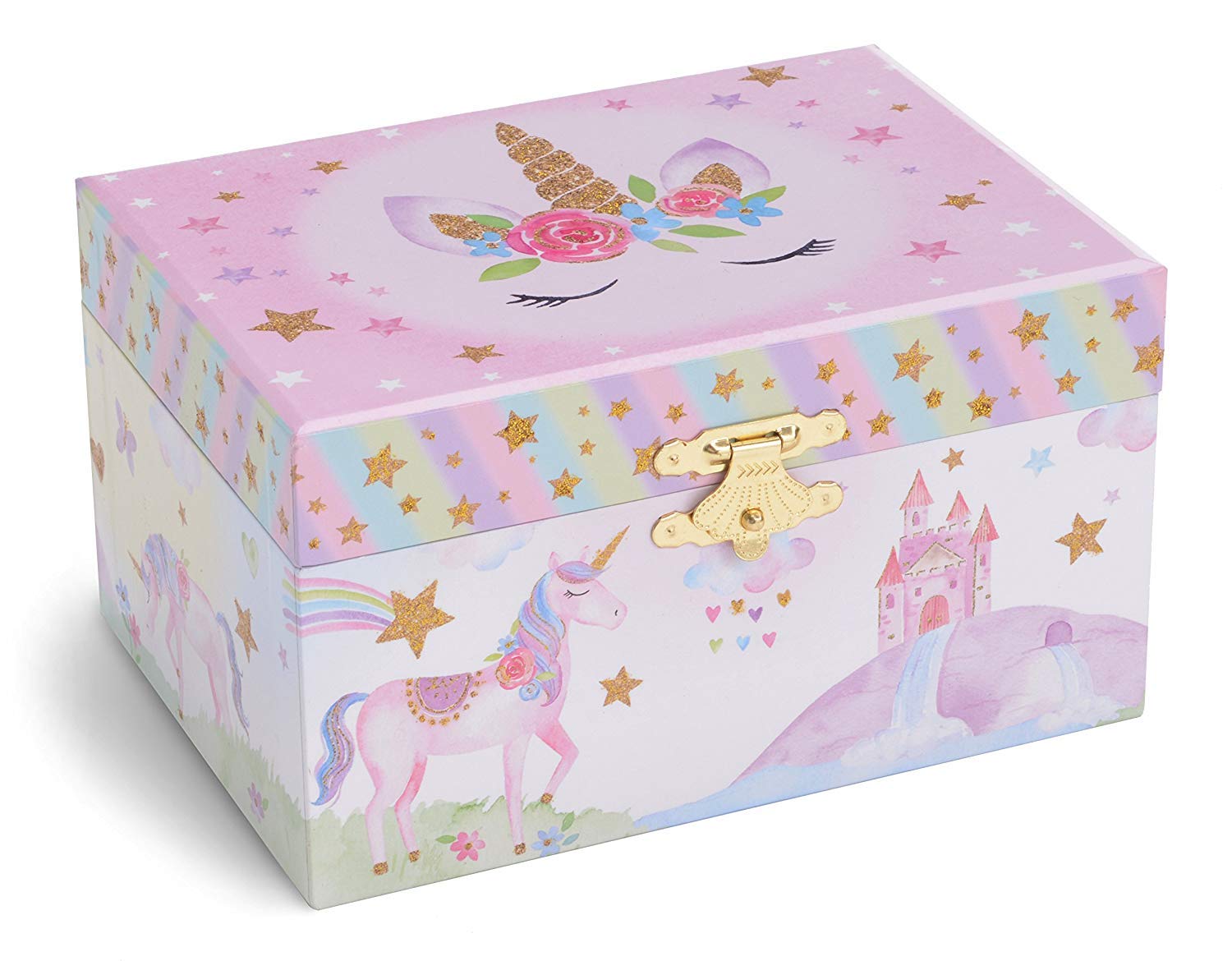 Jewelkeeper Musical Jewelry Box for Girls with Spinning Unicorn 15cm (6in) | Magical Keepsake Storage - Image 4