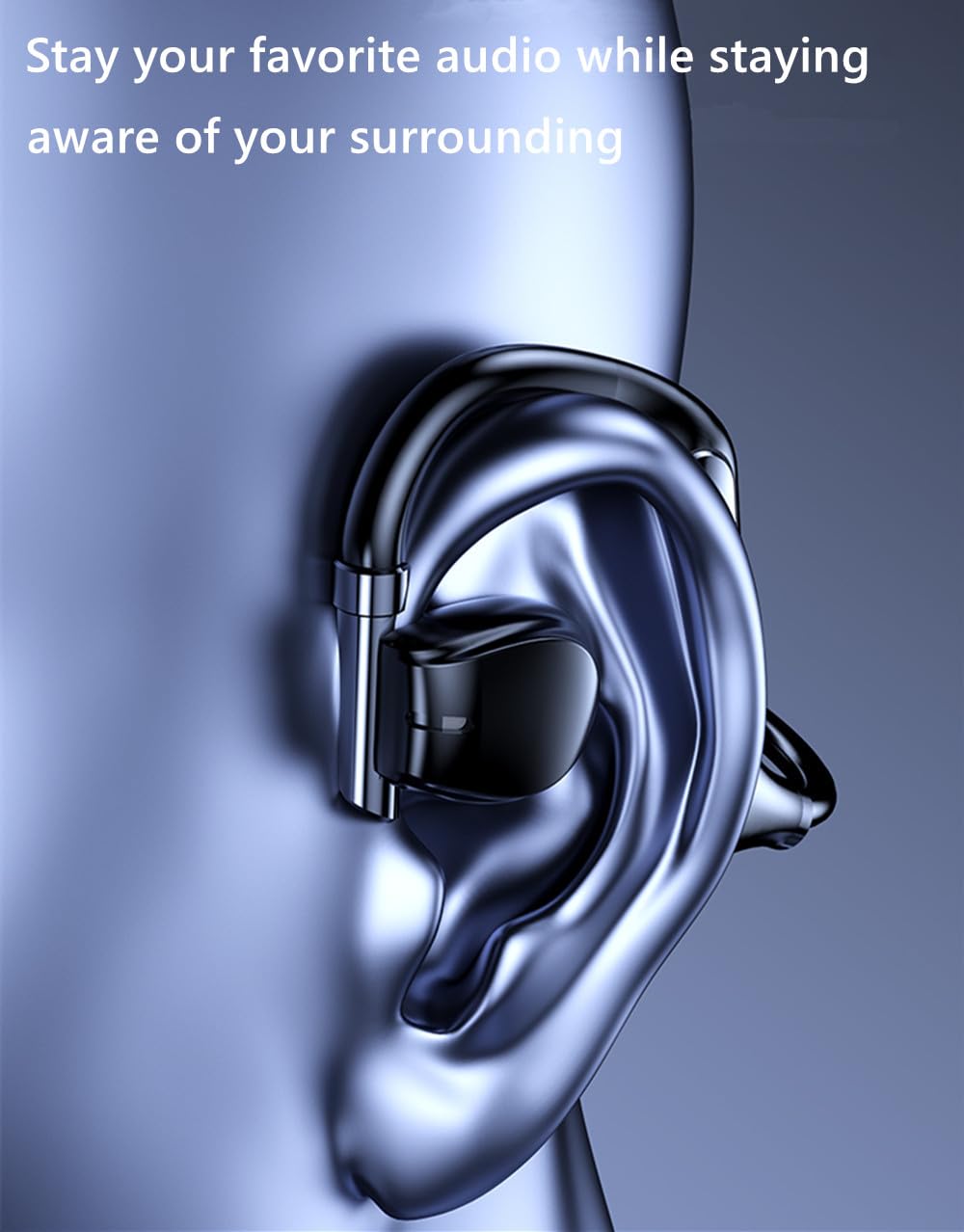 Yenwot Bone Conduction Headphones 38 Hrs Playtime | Hear Music & Surroundings - Image 6