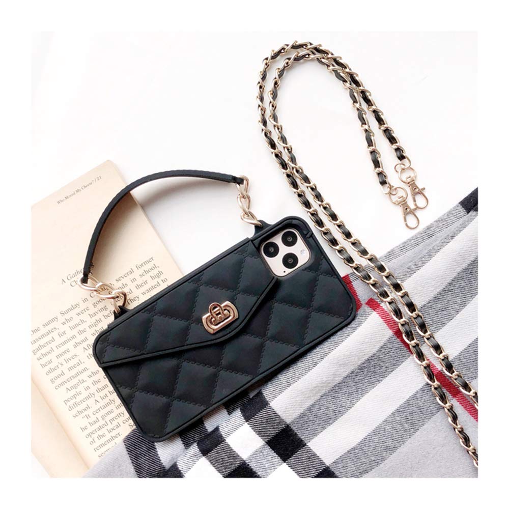 UnnFiko Wallet Case for iPhone 11 | Cute Light Luxury Bag Design with Handstrap & Shoulder Strap - Image 6