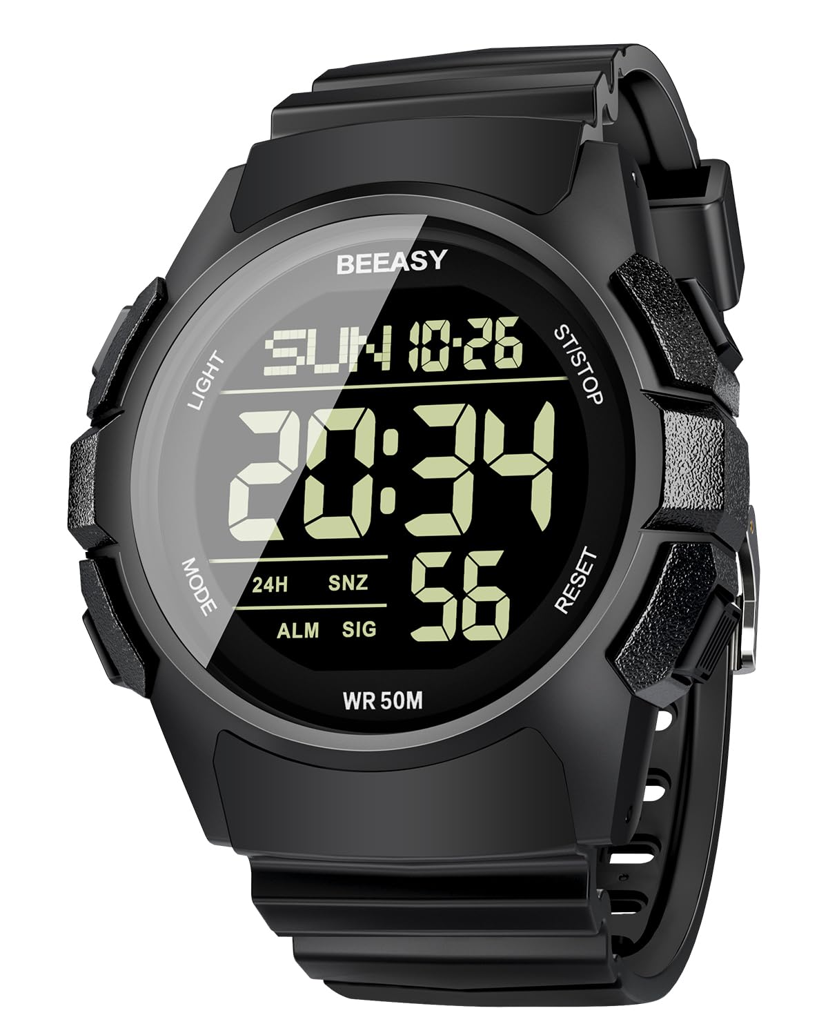 Beeasy Digital Watch for Men | Ultra-clear Display, Waterproof, Shock-resistant (₹3,368)