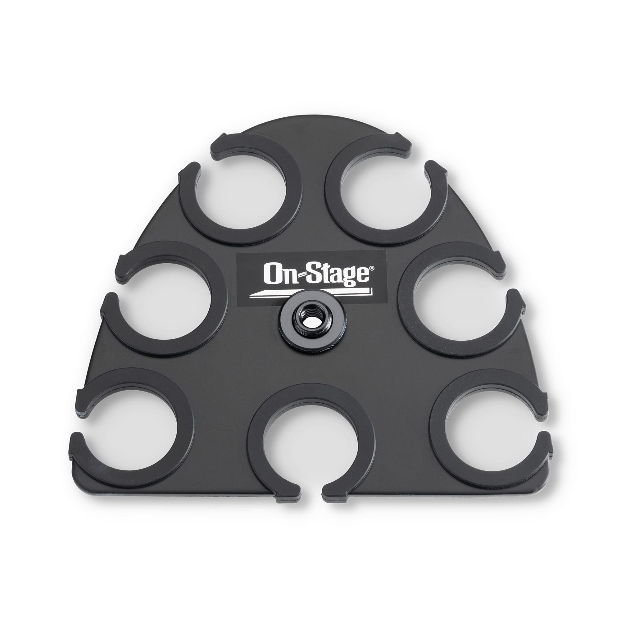 On-Stage Stands MS7701B Tripod Microphone Stand with Boom Arm | Hold Multiple Mics with Ease