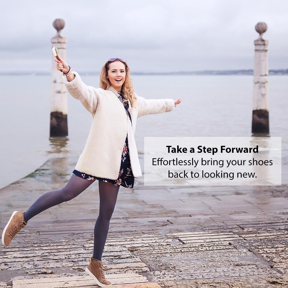 Shacke Suede & Nubuck 4-Way Leather Brush Cleaner | Restore Your Footwear - Image 6