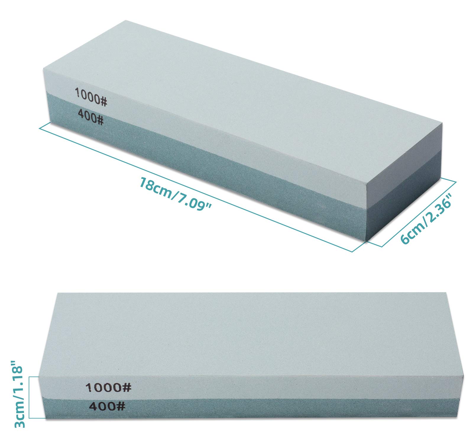 MIDO PROFESSIONAL ABRASIVE Knife Sharpening Stone 400/1000 Grit | Restore Razor Sharpness - Image 4