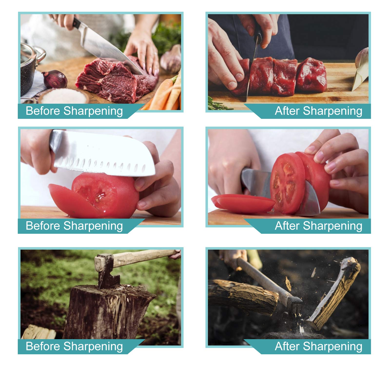 MIDO PROFESSIONAL ABRASIVE Knife Sharpening Stone 400/1000 Grit | Restore Razor Sharpness - Image 5