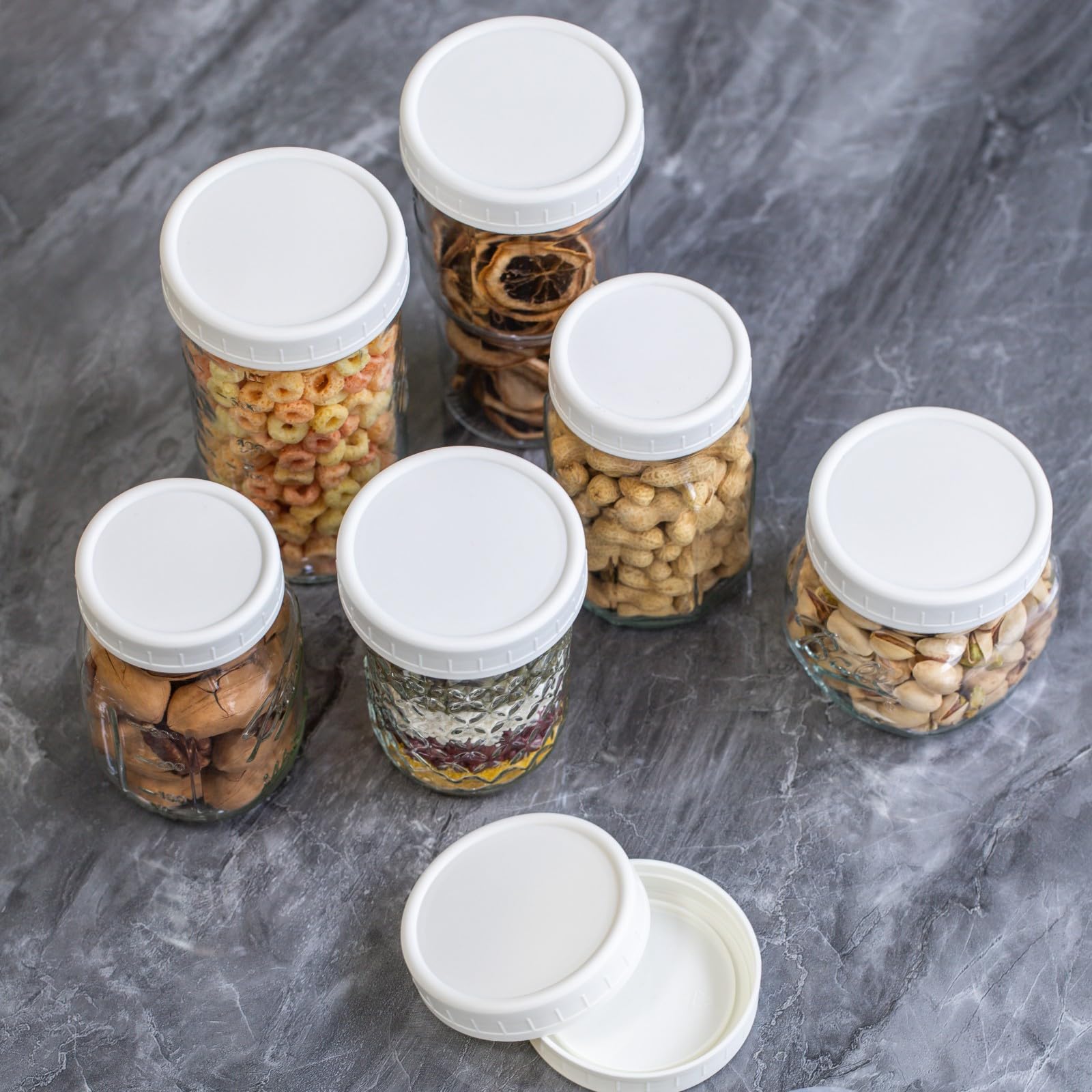 Jumterlee 18 Pack Mason Jar Lids (9 Wide Mouth, 9 Regular) | Leak-Proof & Durable Storage - Image 6