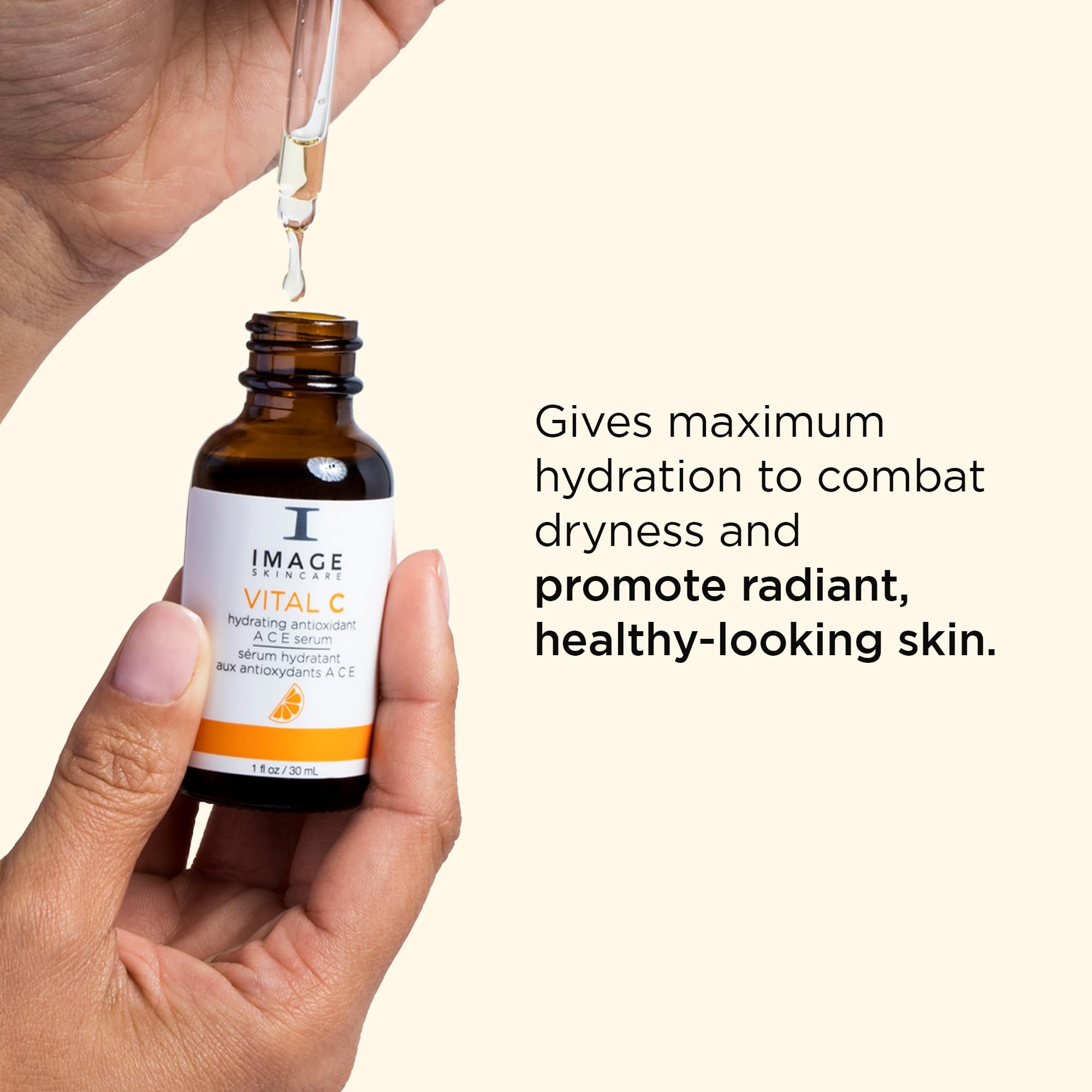 IMAGE Skincare VITAL C Hydrating Vitamin A C E Serum 30ml | Brighten & Hydrate Skin - Image 4