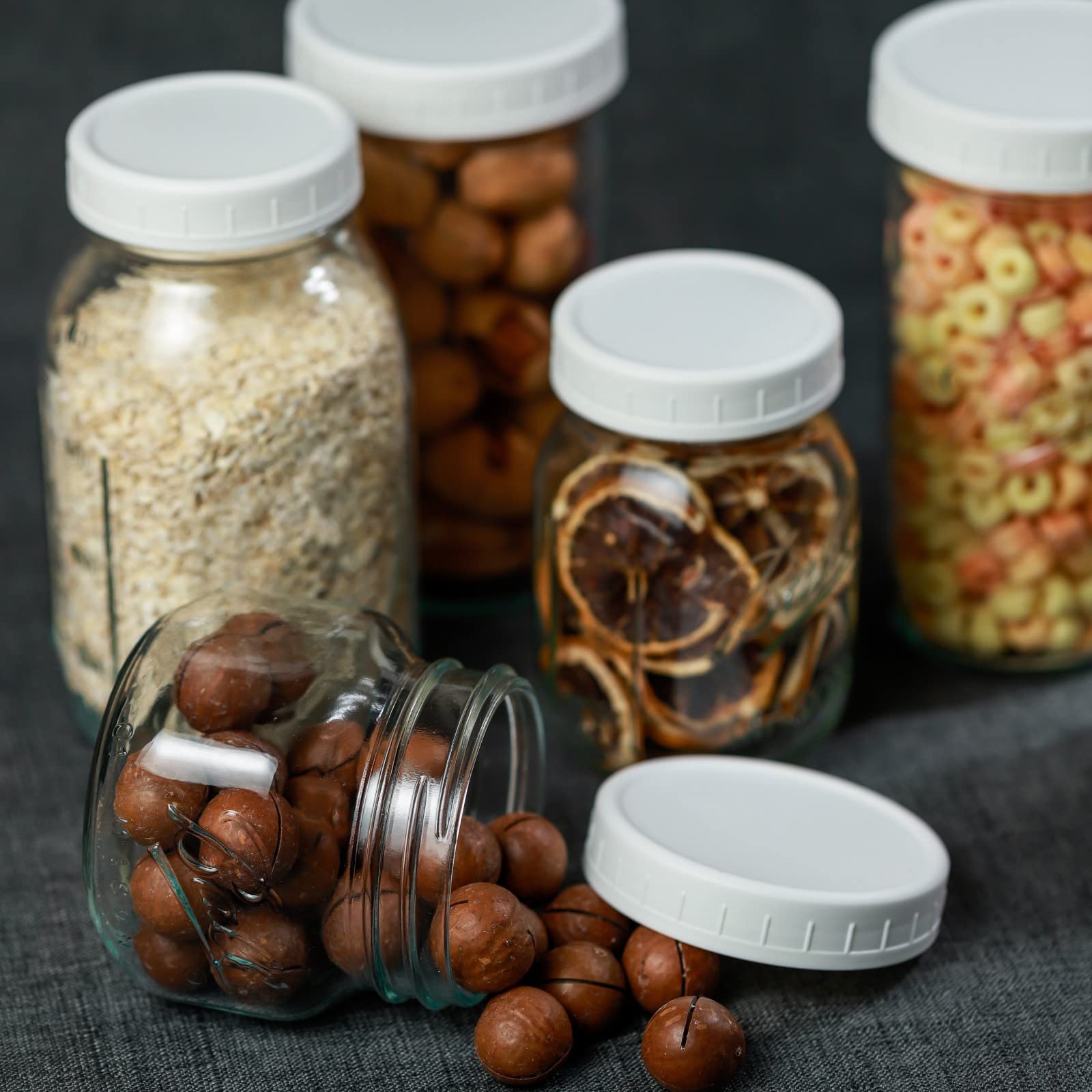 Bedgeta 9 Pack White Regular Mouth Mason Jar Lids | Perfect Leak-Proof Seal - Image 5