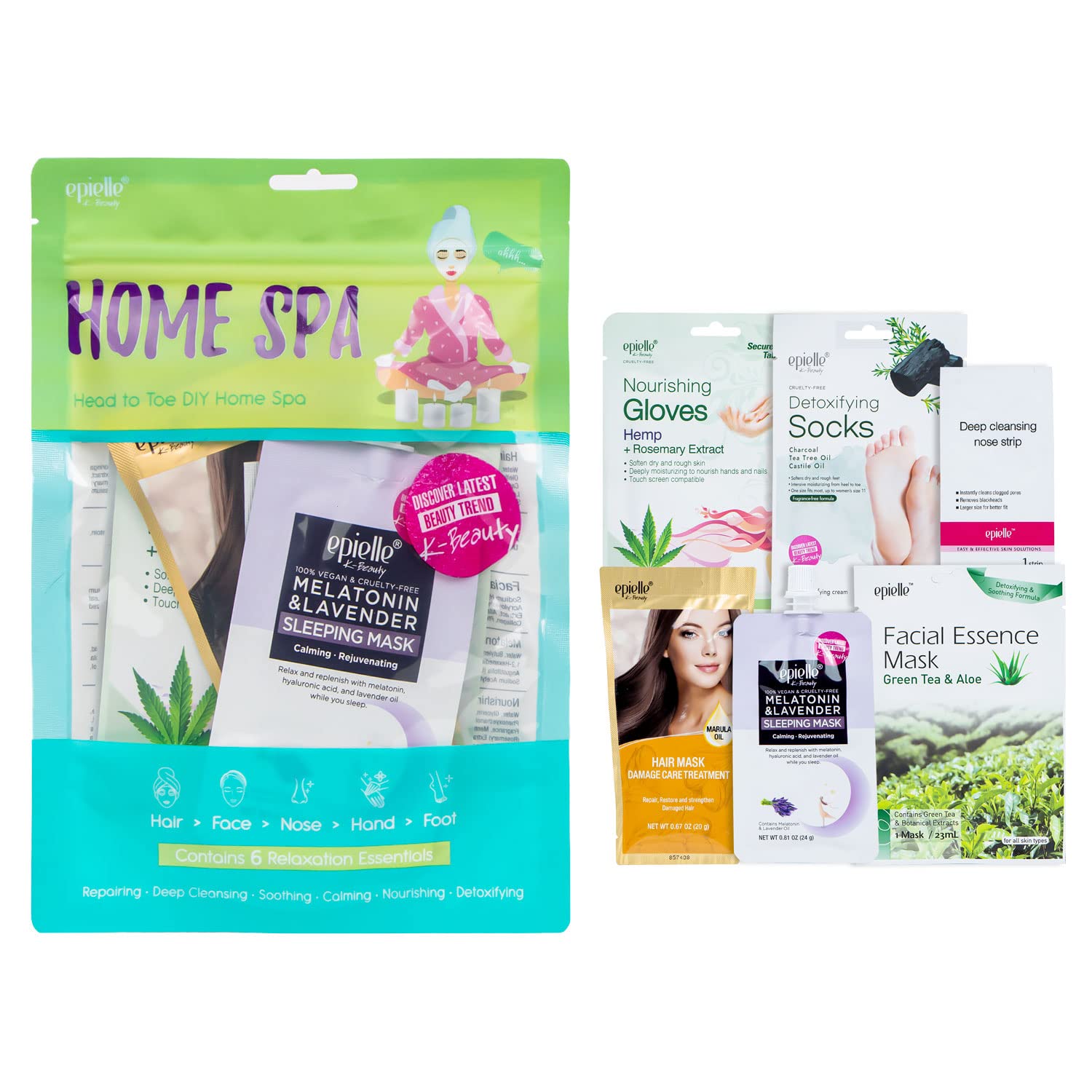 Epielle Home Spa Kit 6 Essentials | Pamper Yourself with Radiant Skin