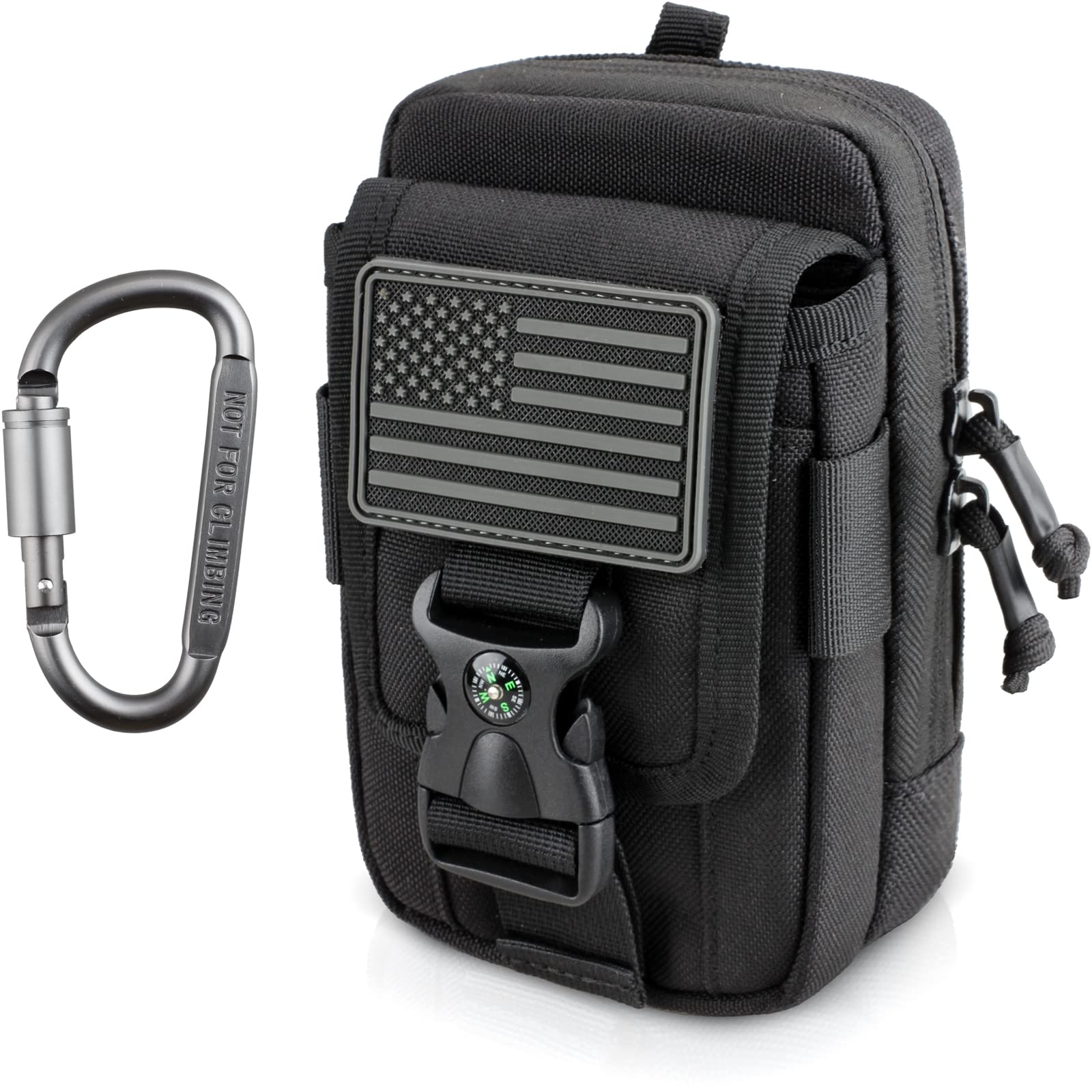WYNEX Tactical Compass Phone Pouch | Double Capacity EDC Holster