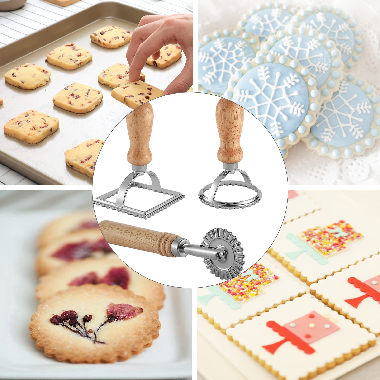HSP-HSWITI Ravioli Maker Stamp Cutter 3 Set | Create Perfect Pasta & Dumplings - Image 5